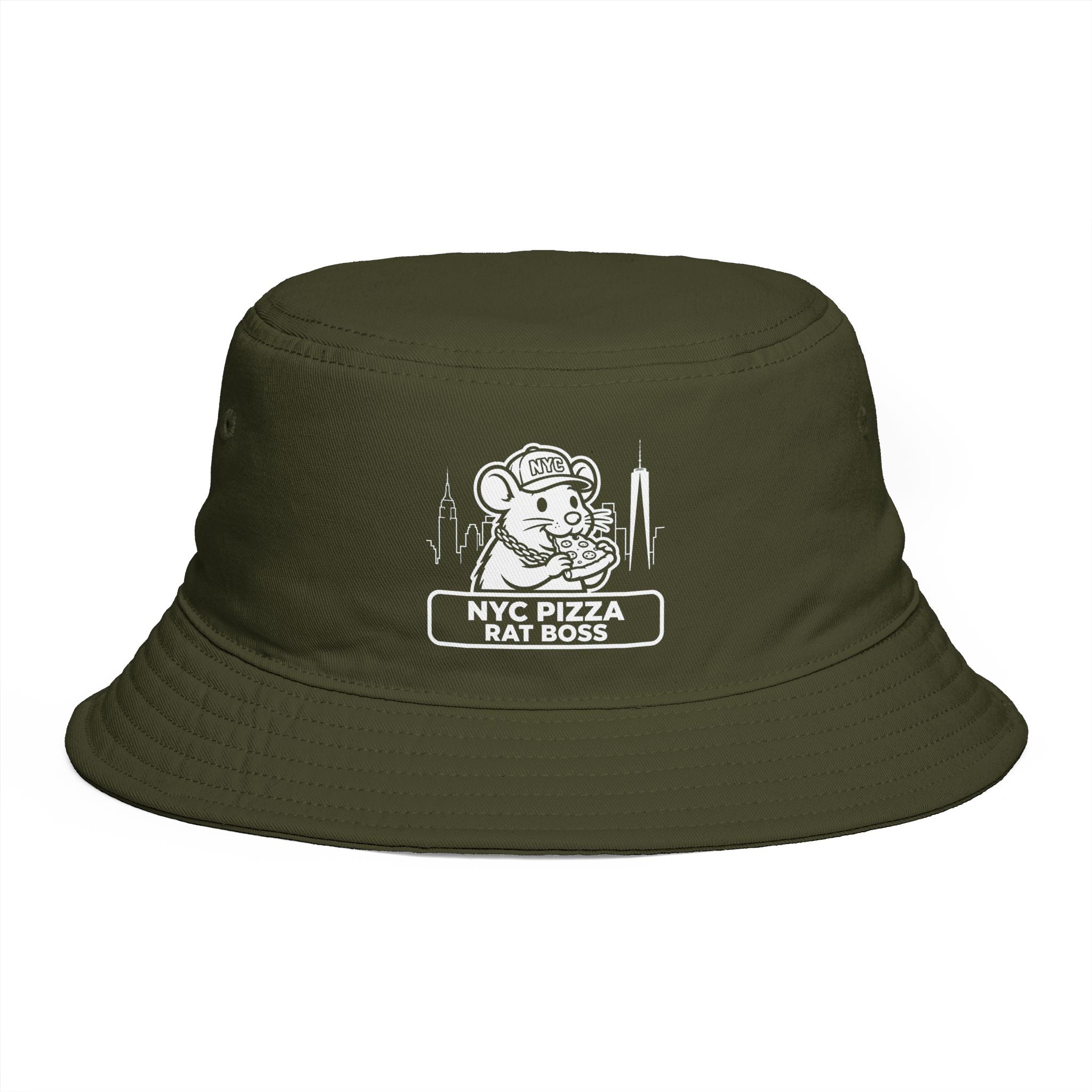 NYC Pizza Rat Boss Bucket Hat