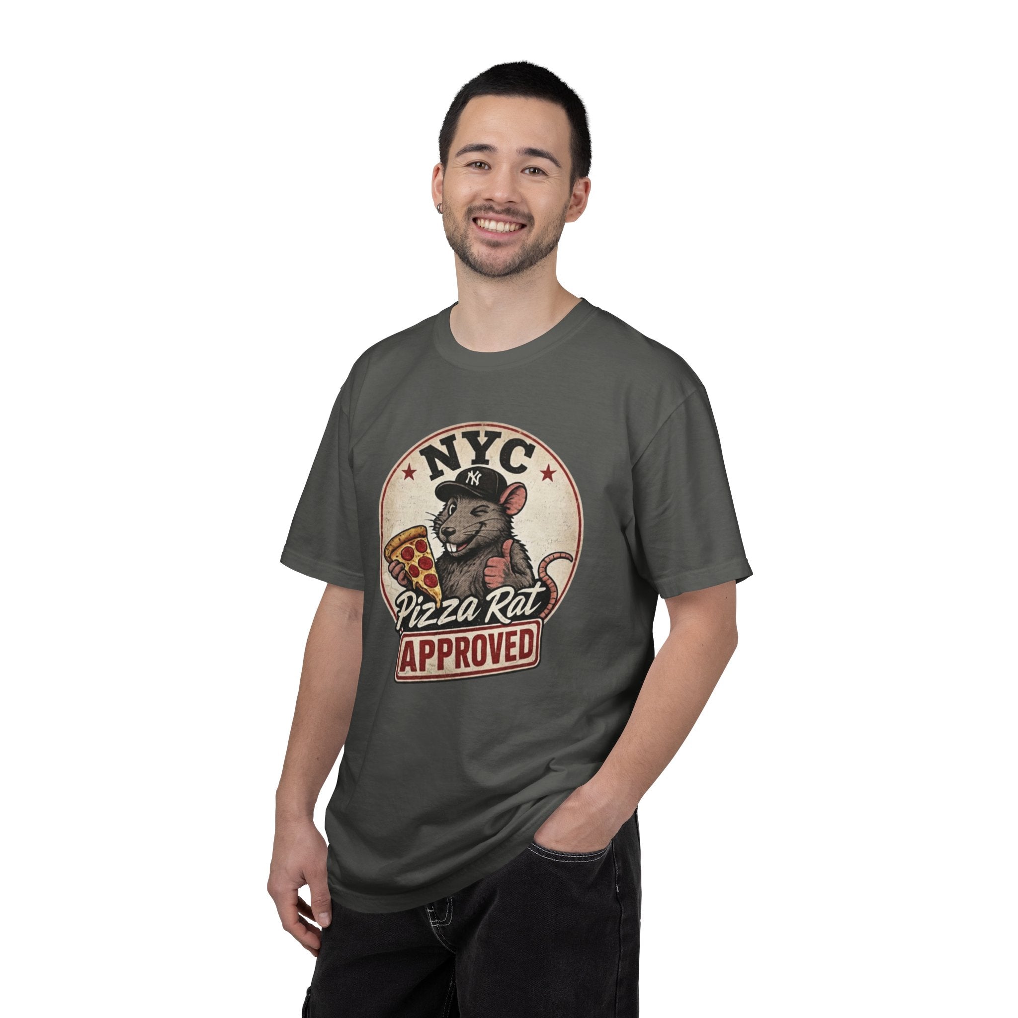 Pizza Rat Approved T-Shirt — NYC Vintage Pizza Lover Tee