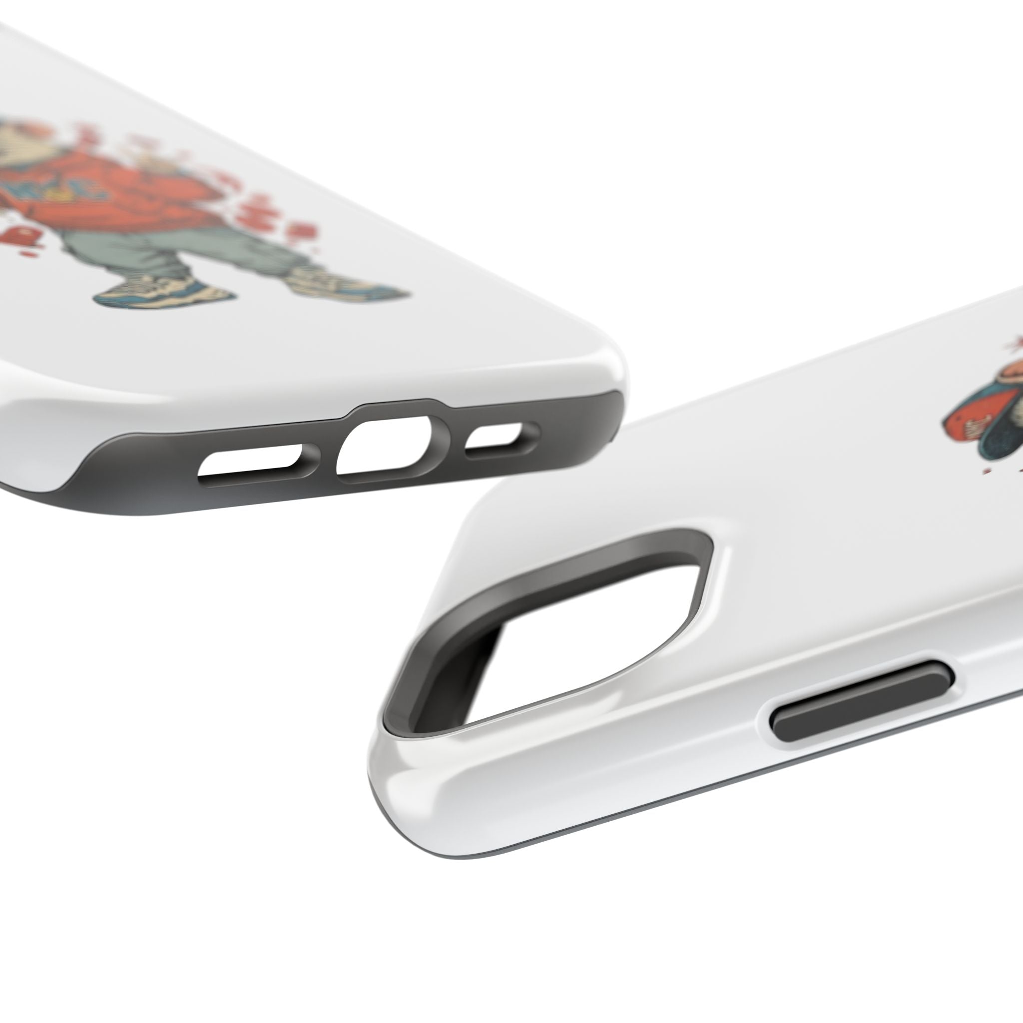 Streetwear Pizza Rat Phone Case — Magnetic Impact‑Resistant iPhone Case with Pizza Skateboard Design