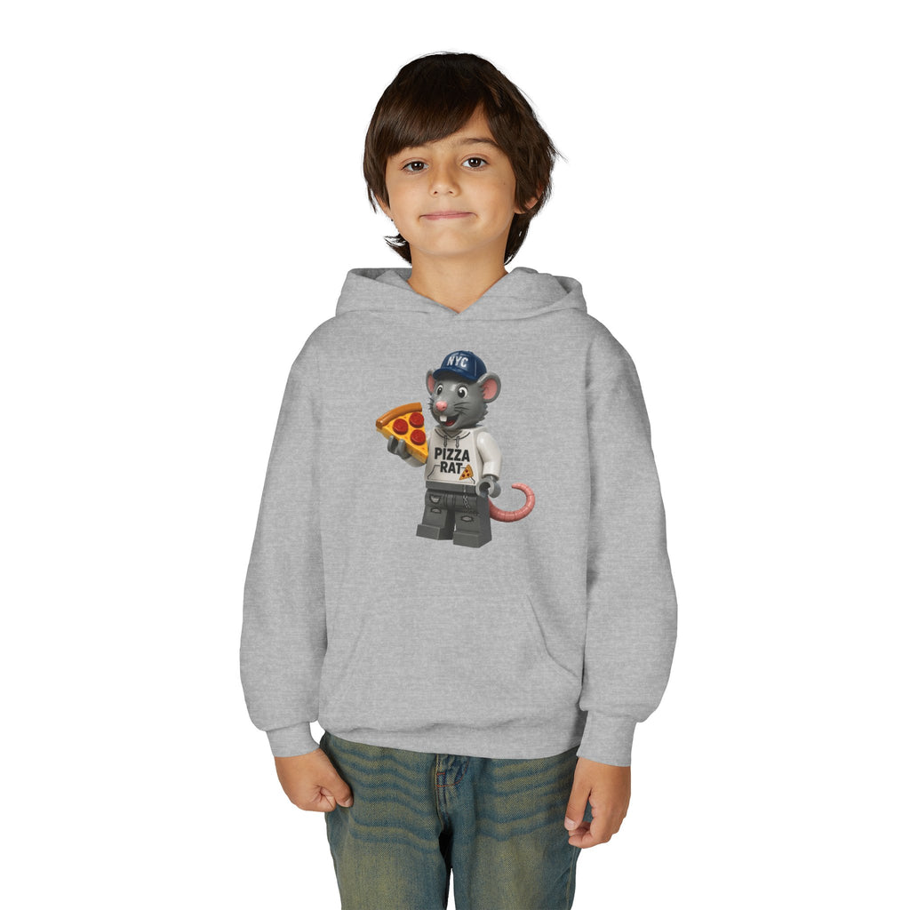 Pizza Rat Lego-Style Graphic - Youth Hoodie