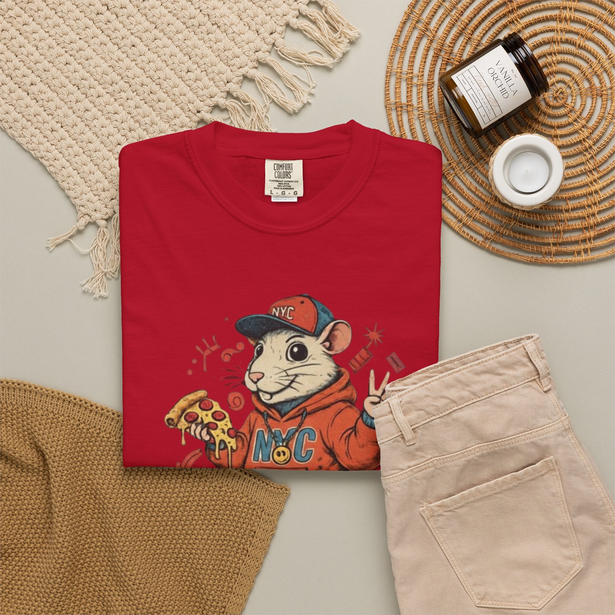 Teenage Rat Skateboarder Tee — Cute Streetwear Graphic T‑Shirt