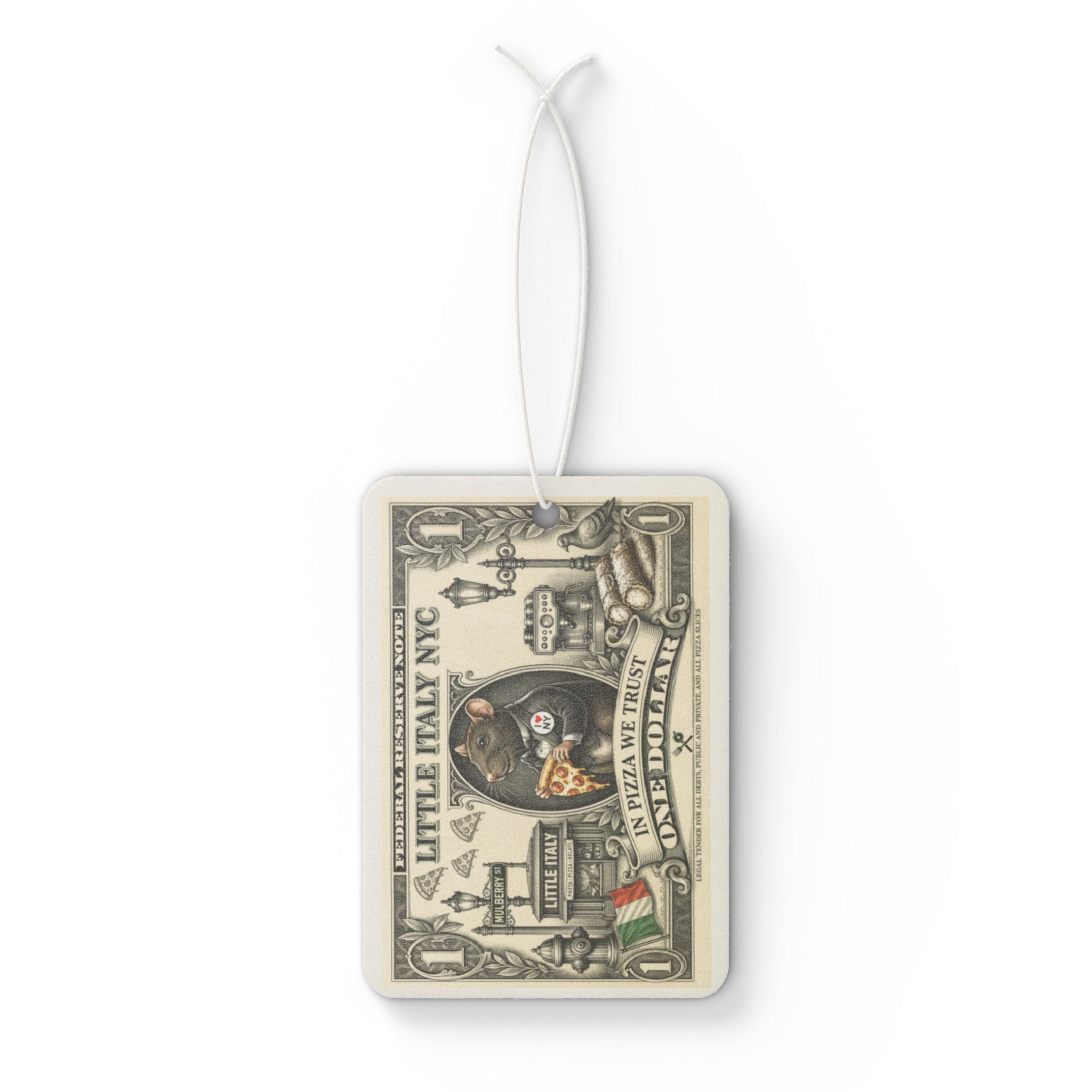 Vintage Italian Dollar Car Air Freshener — Little Italy Diner Design