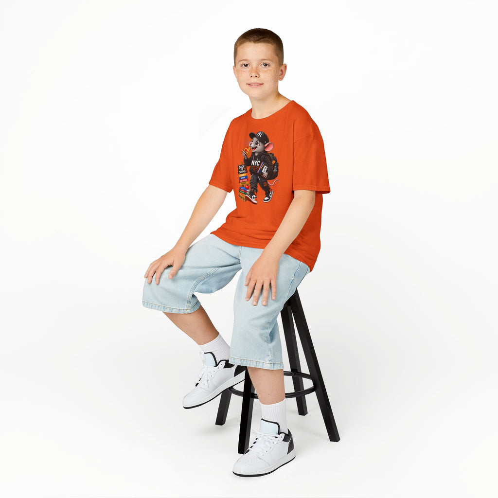 NY Teen Pizza Rat Back To School - Kids Tee