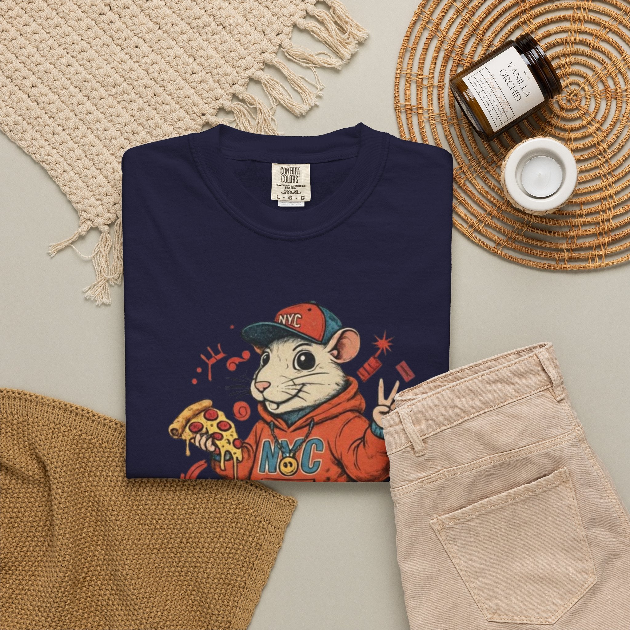 Teenage Rat Skateboarder Tee — Cute Streetwear Graphic T‑Shirt