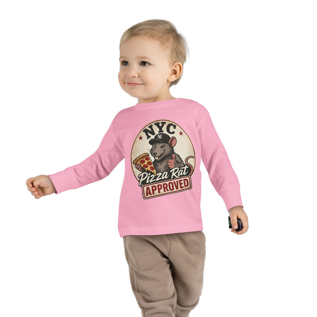 Toddler Tee — NYC Pizza Rat Approved - Long Sleeve Tee