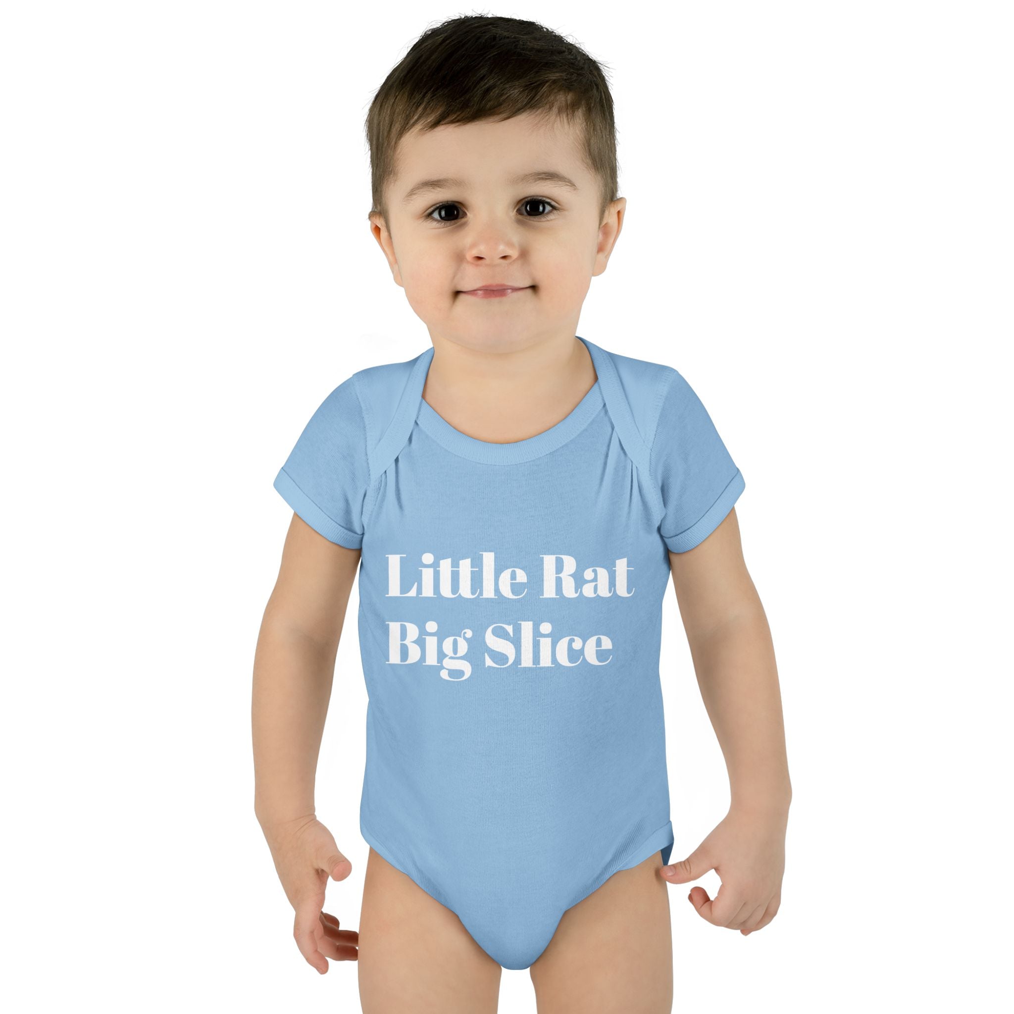 Infant Bodysuit - "Little Rat Big Slice" Cute Baby Onesie, Newborn Gift
