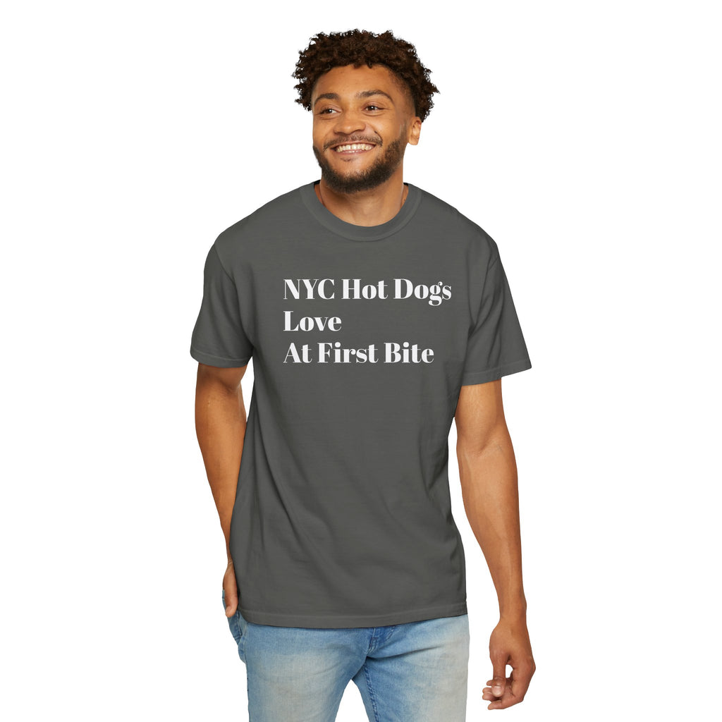 NYC Hot Dog - Love - At First Bite - Tee Shirt