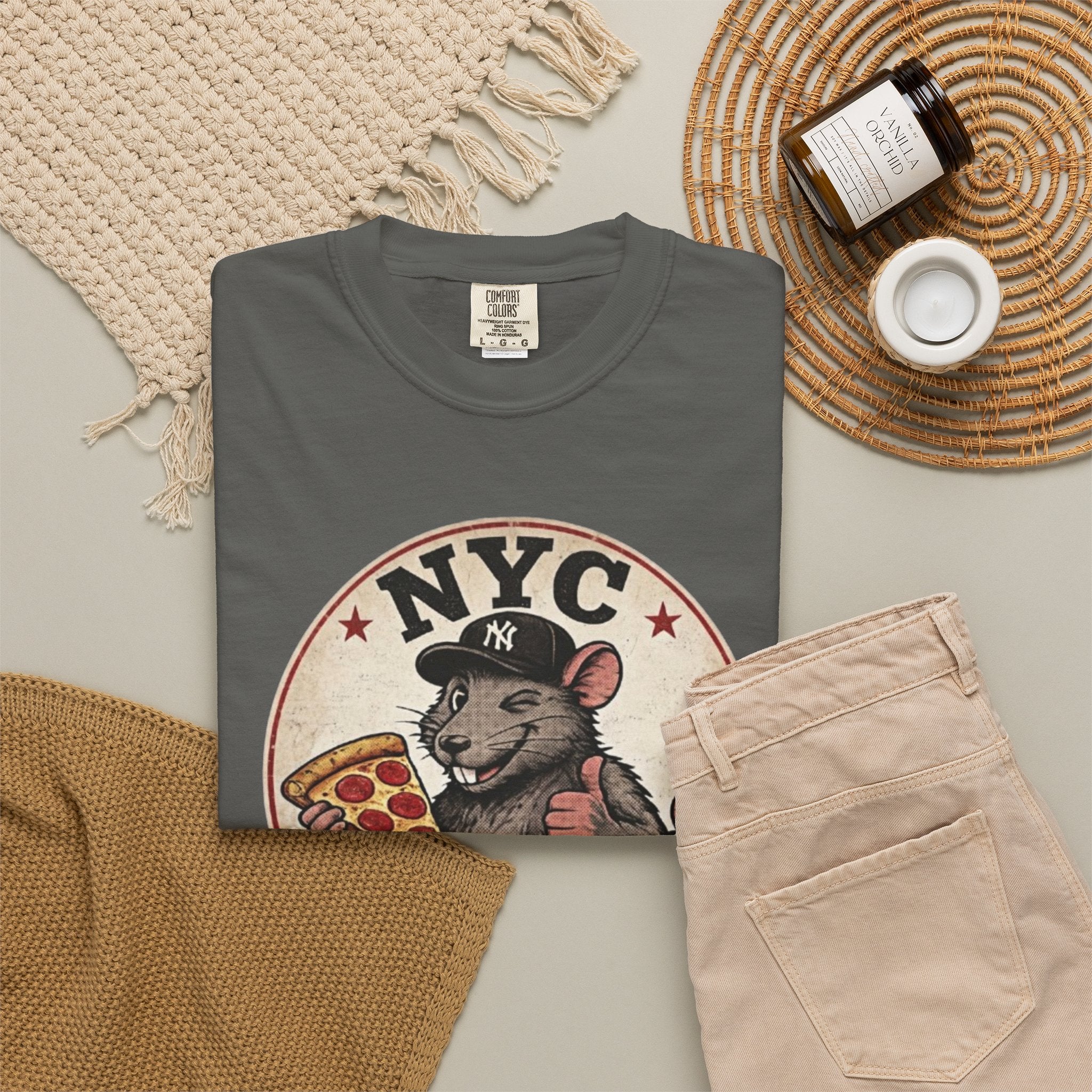 Pizza Rat Approved T-Shirt — NYC Vintage Pizza Lover Tee