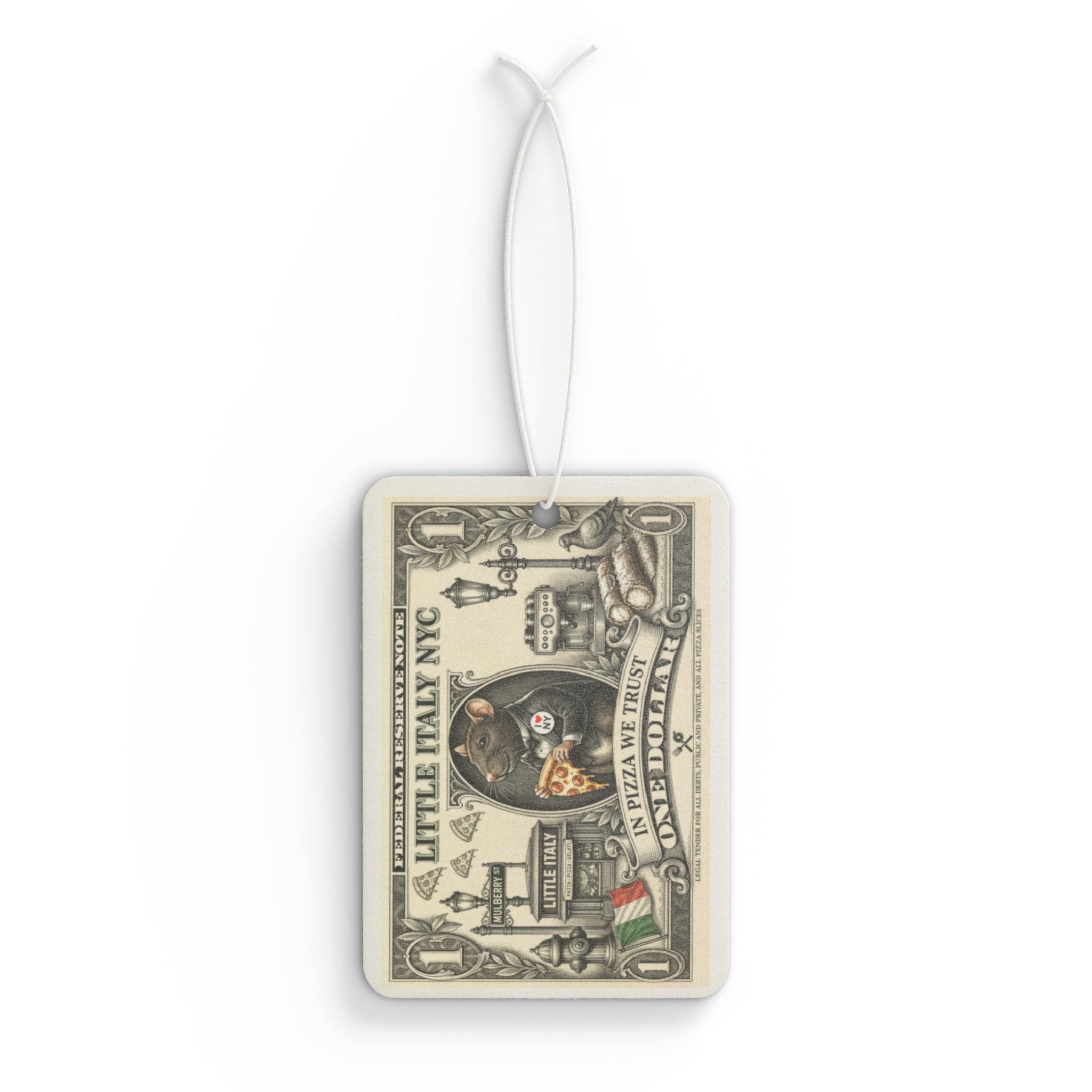 Vintage Italian Dollar Car Air Freshener — Little Italy Diner Design