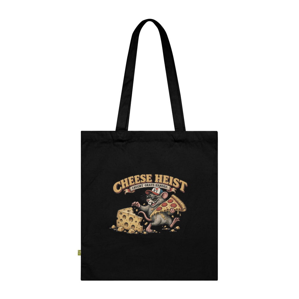 'Cheese Heist' Vintage NY Rat & Pizza Market Tote