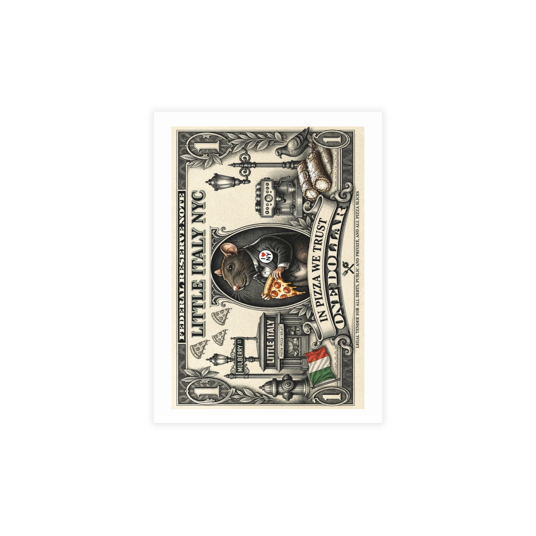 Mafia Rat Boss Little Italy NYC - Postcard Bundles (envelopes included)
