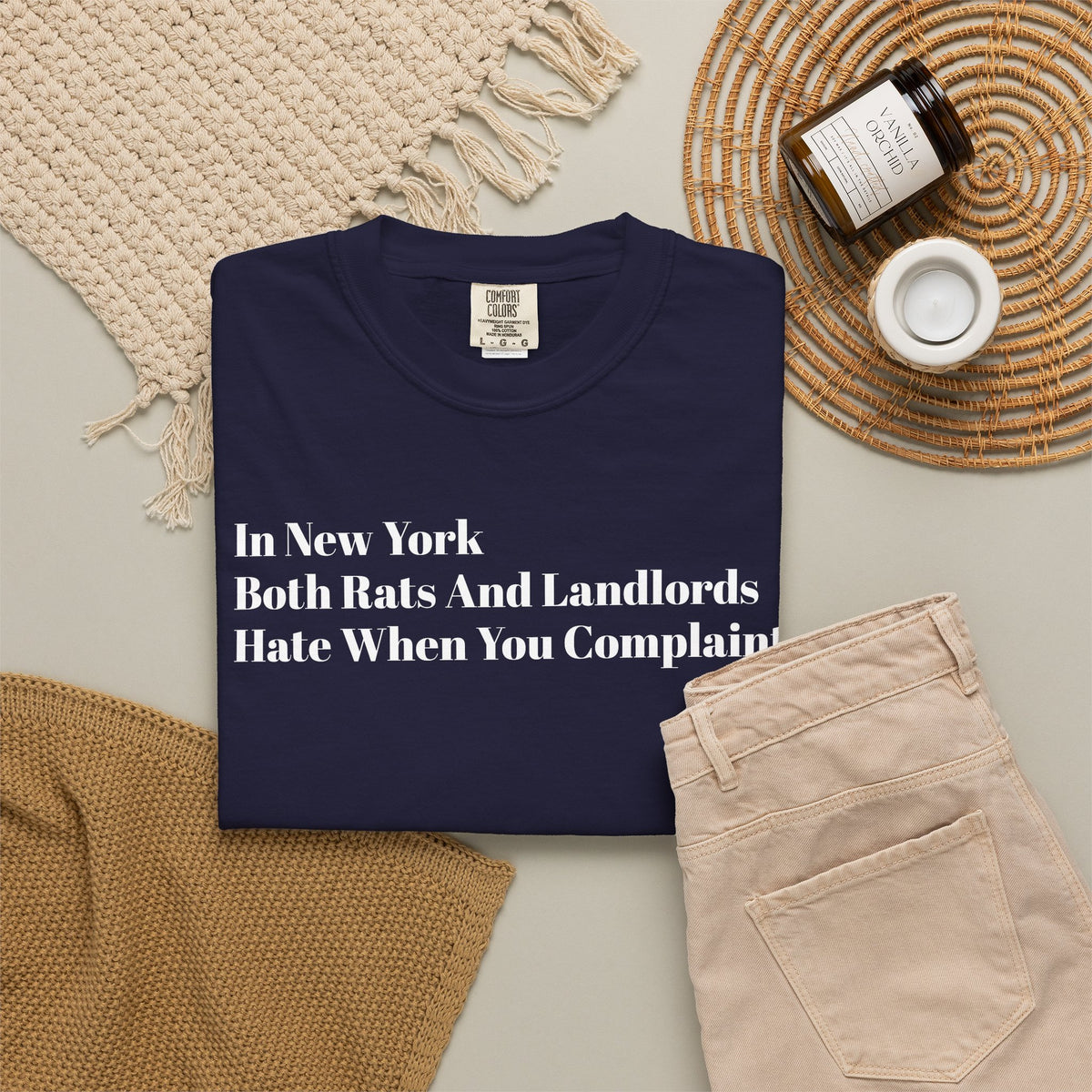 In New York - Both Rats And Landlords - Hate When You Complaint - Tee Shirt