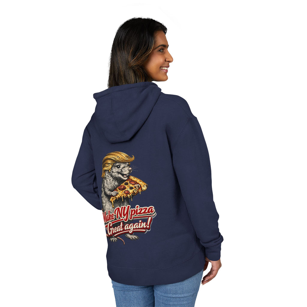 Hoodie — "NYC Where the Rats Eat Better" / Make NY Pizza Great Again Graphic