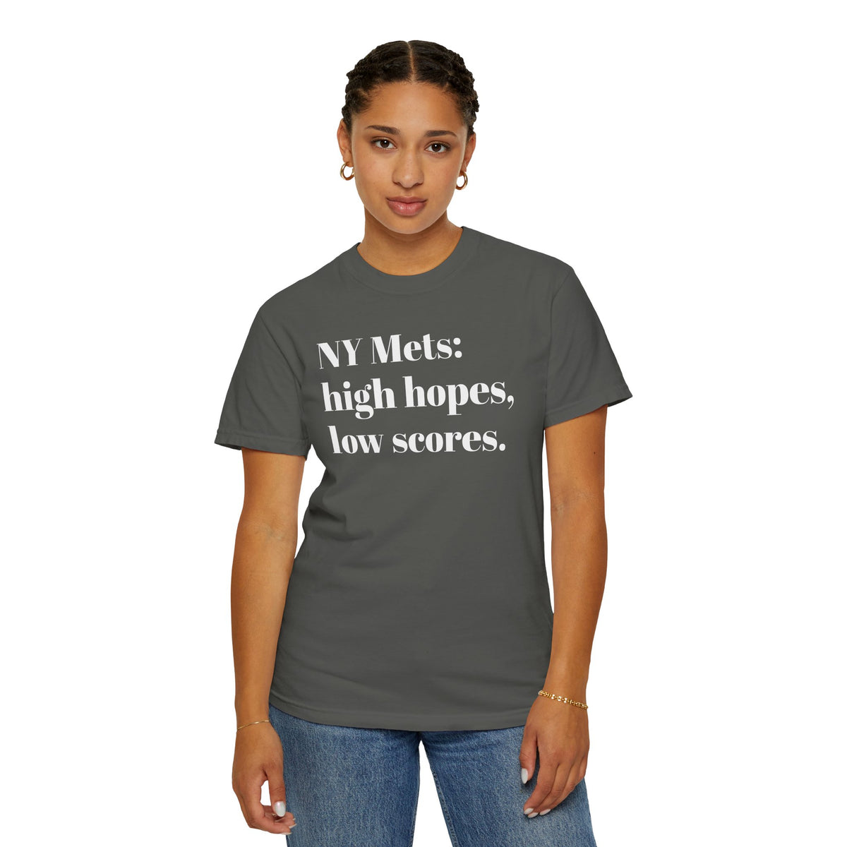 NY Mets: High Hopes, Low Scores. Tee Shirt