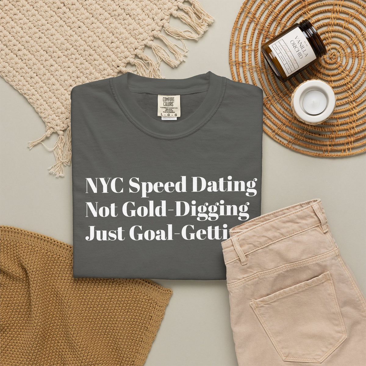 NYC Speed Dating - Not Gold-Digging. Just Goal-Getting - Tee Shirt