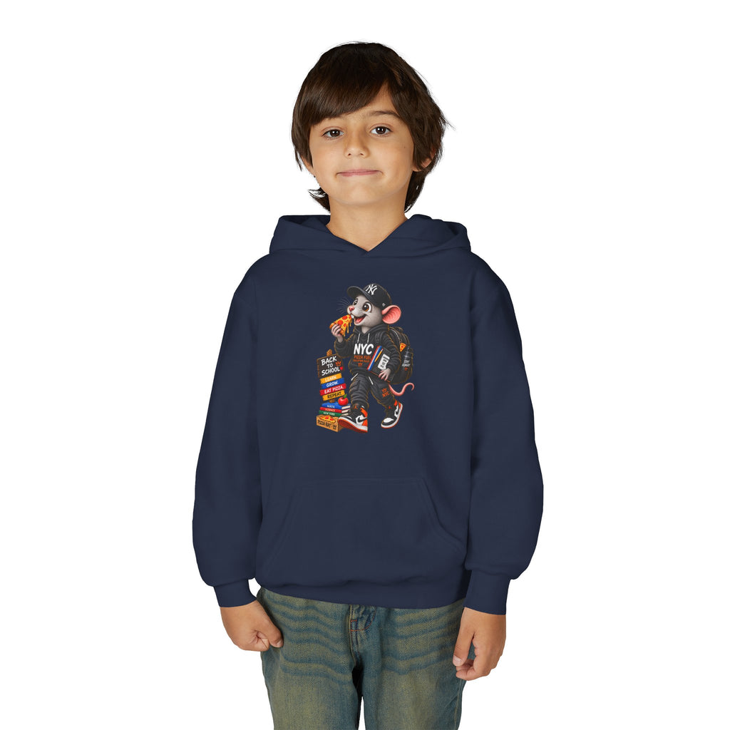 Youth Hoodie — Cool NYC Street Mouse Graphic Sweatshirt