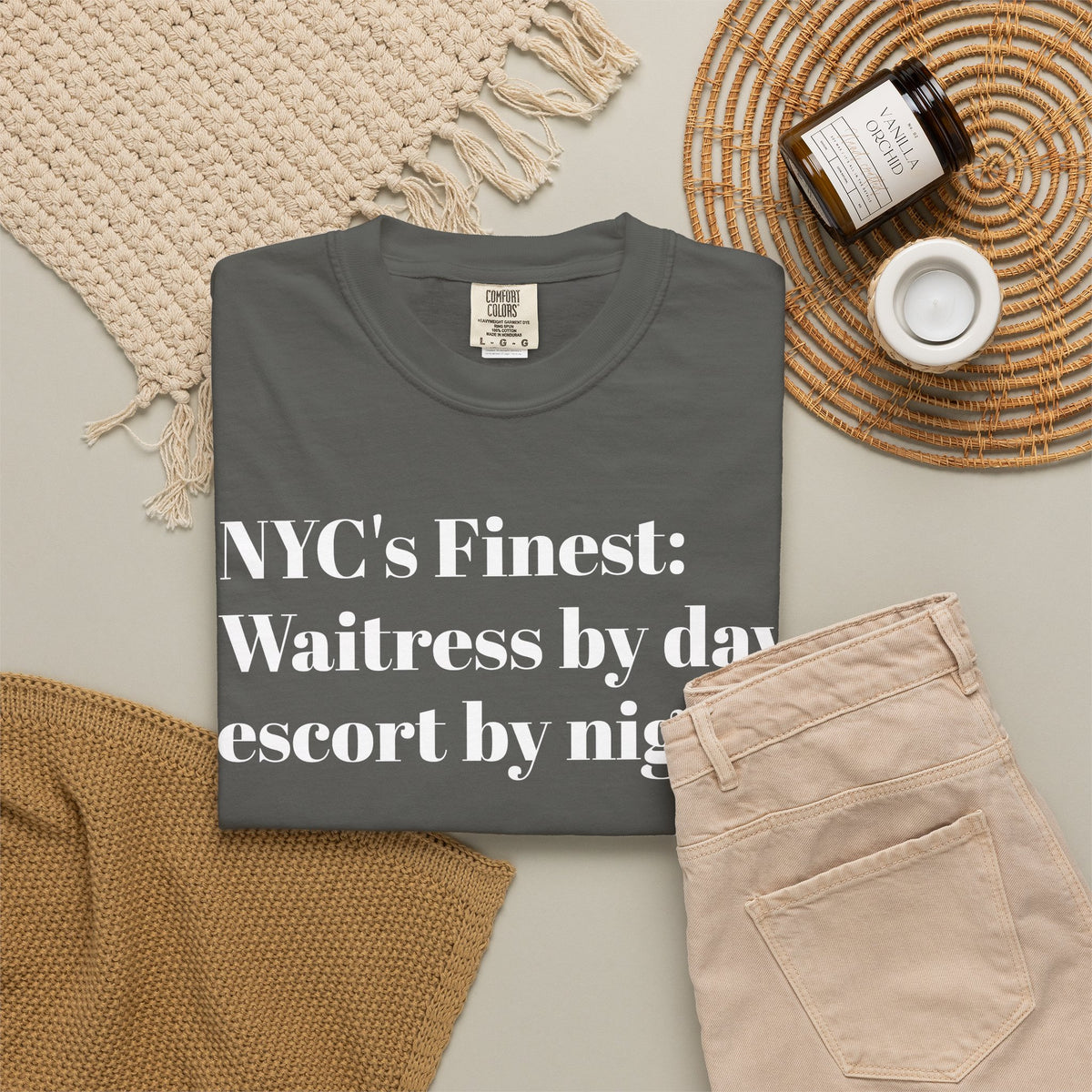 NYC's Finest. Waitress by day. Escort by night. Tee Shirt