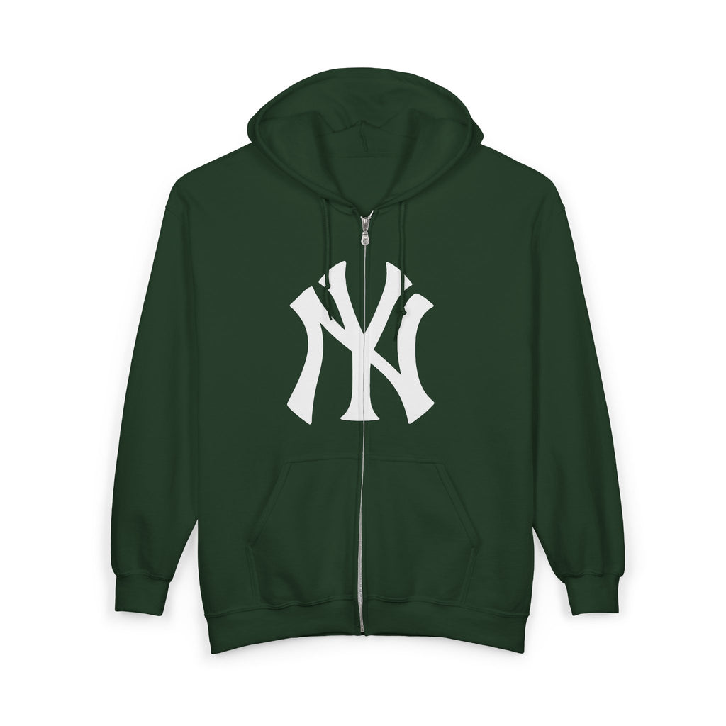 NYC Pizza Rat Zip Hoodie — Pizza Rat Graphic Full-Zip Sweatshirt
