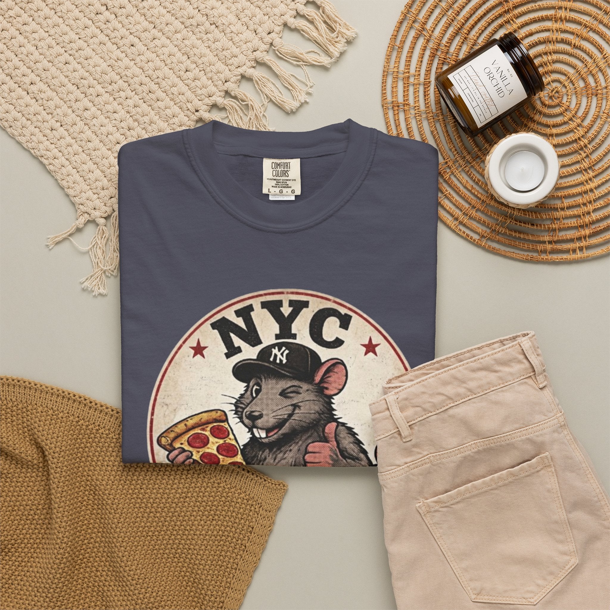 Pizza Rat Approved T-Shirt — NYC Vintage Pizza Lover Tee