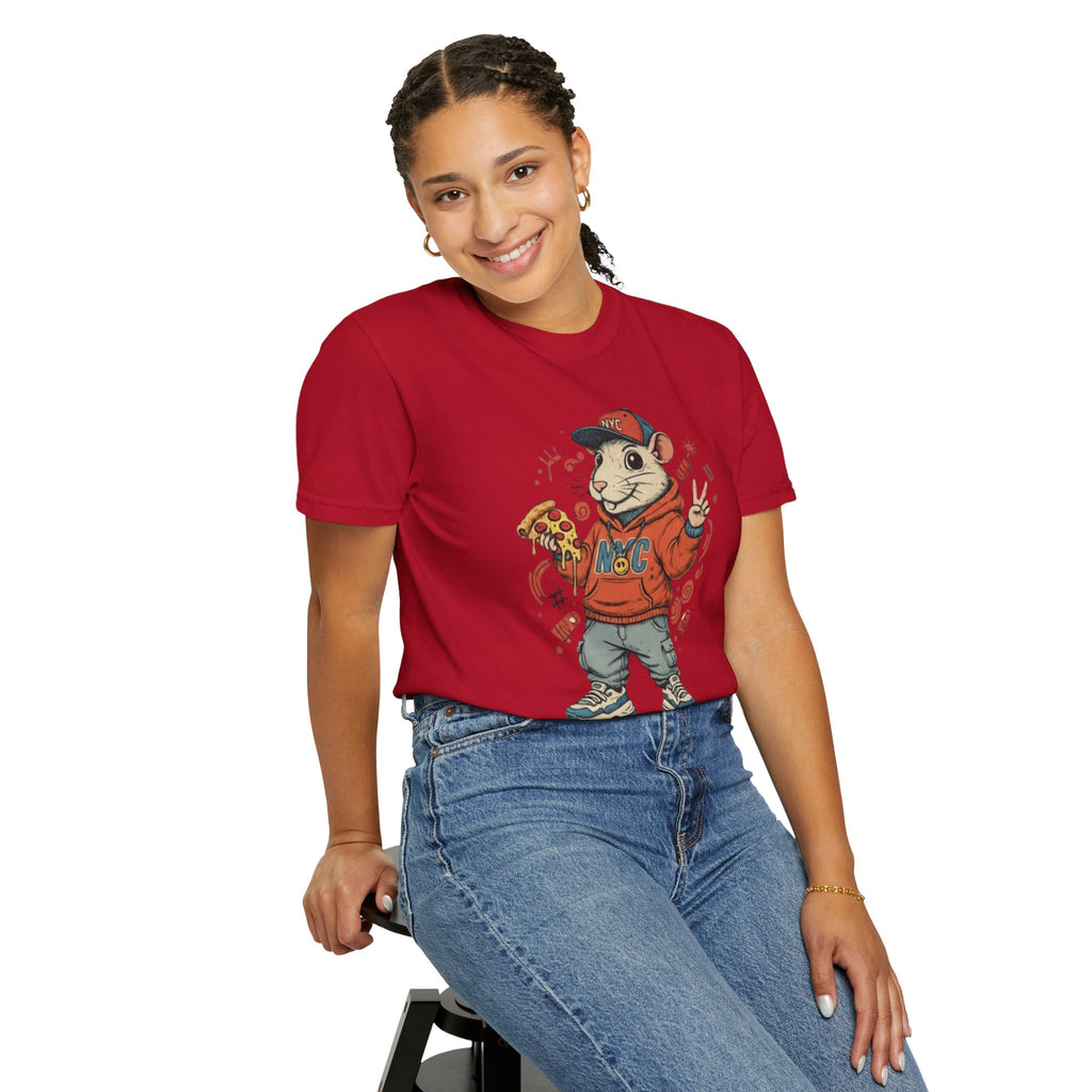 Teenage Rat Skateboarder Tee — Cute Streetwear Graphic T‑Shirt