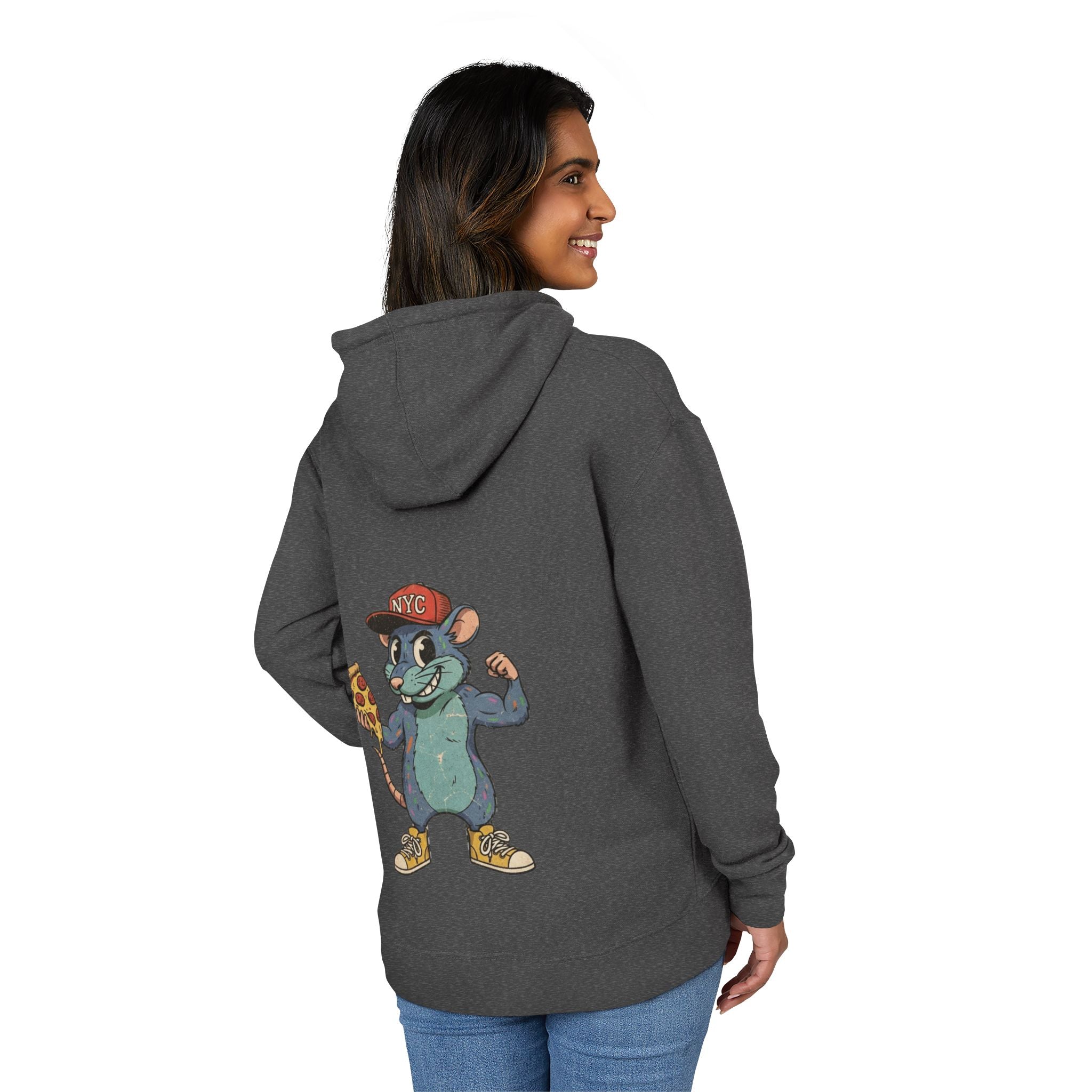 Happy New York City Pizza Rat Hoodie