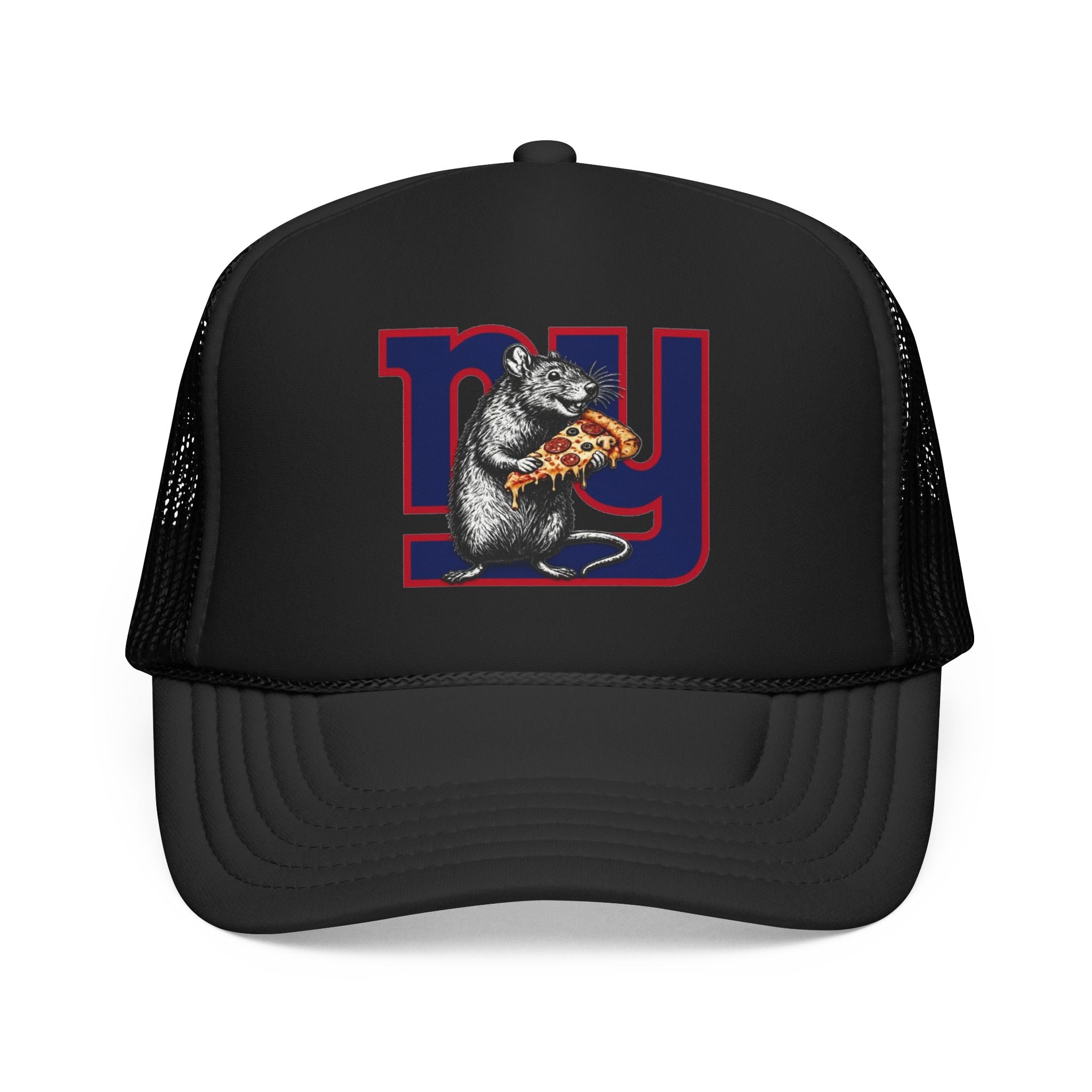 Trucker Hat — Retro NY Pizza Raccoon Foam Trucker Hat