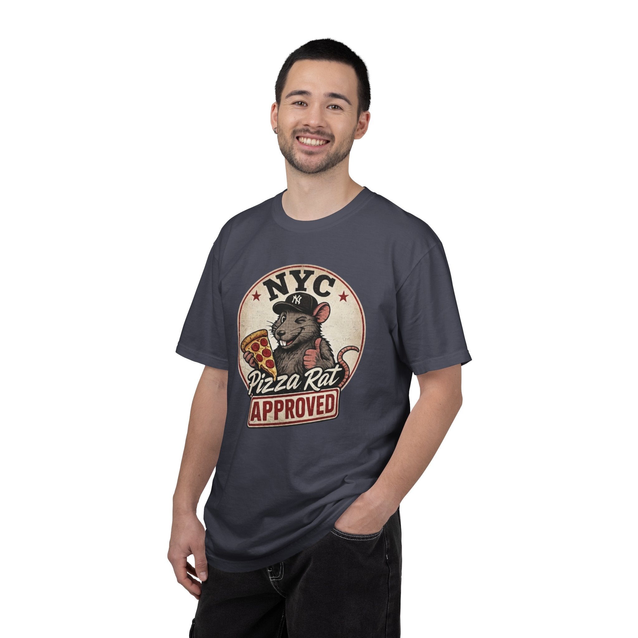 Pizza Rat Approved T-Shirt — NYC Vintage Pizza Lover Tee