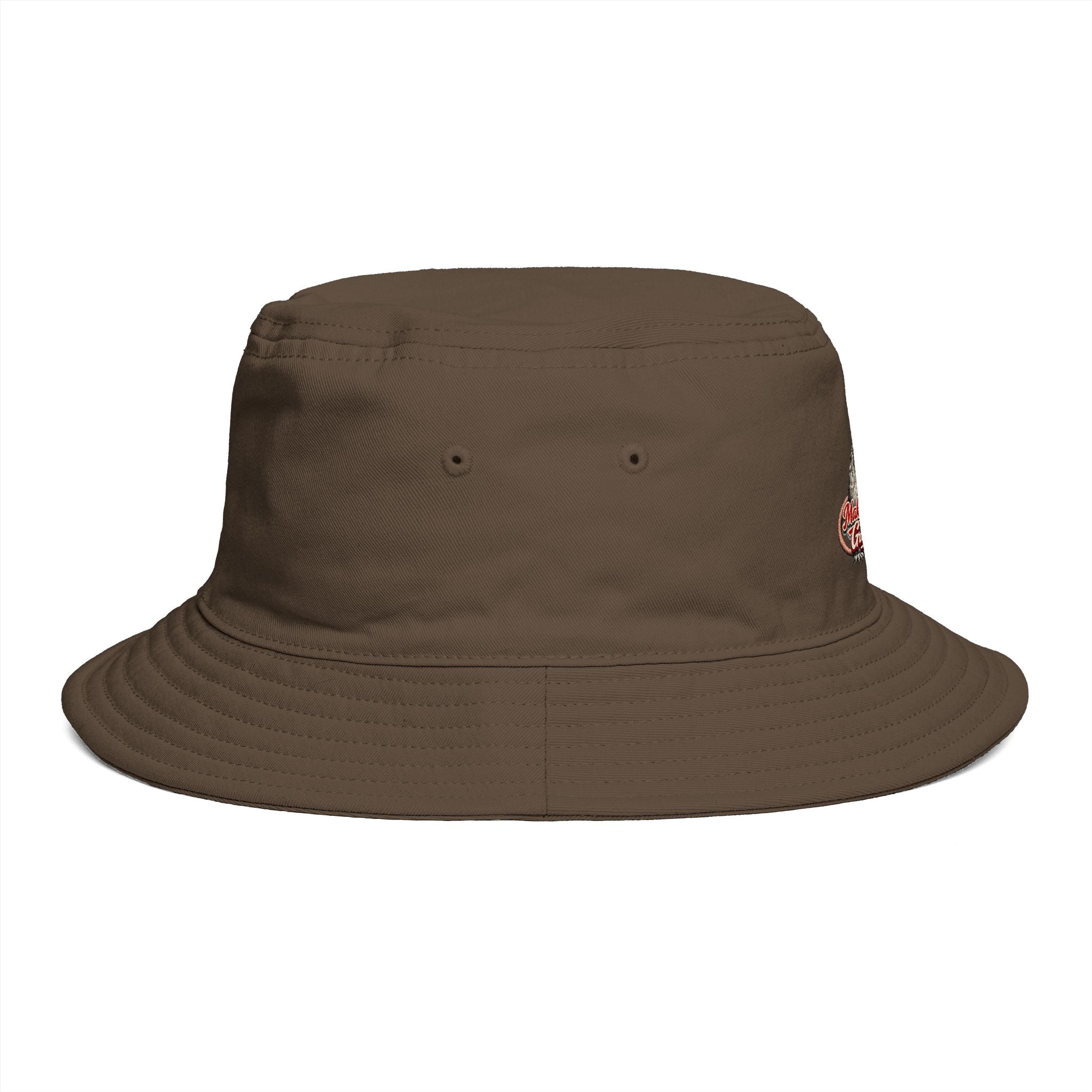 Bucket Hat — Retro Fishing Lure Graphic “Catch Again!” Cap
