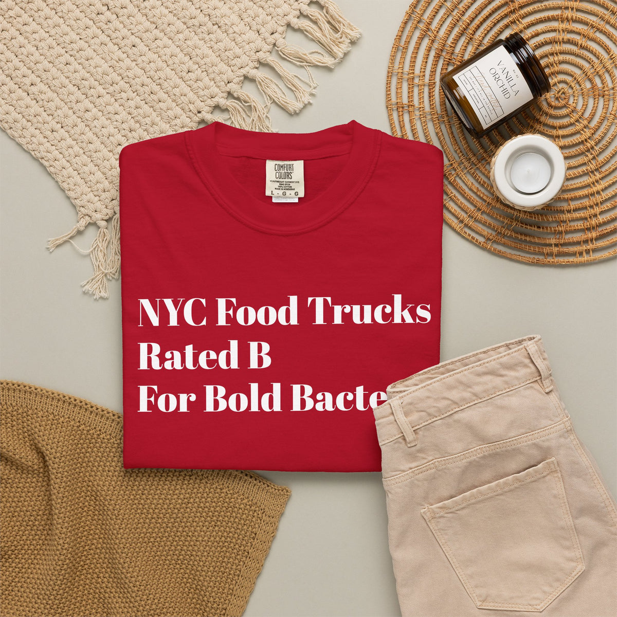 NYC Food - Trucks Rated B -For Bold Bacteria - Tee Shirt