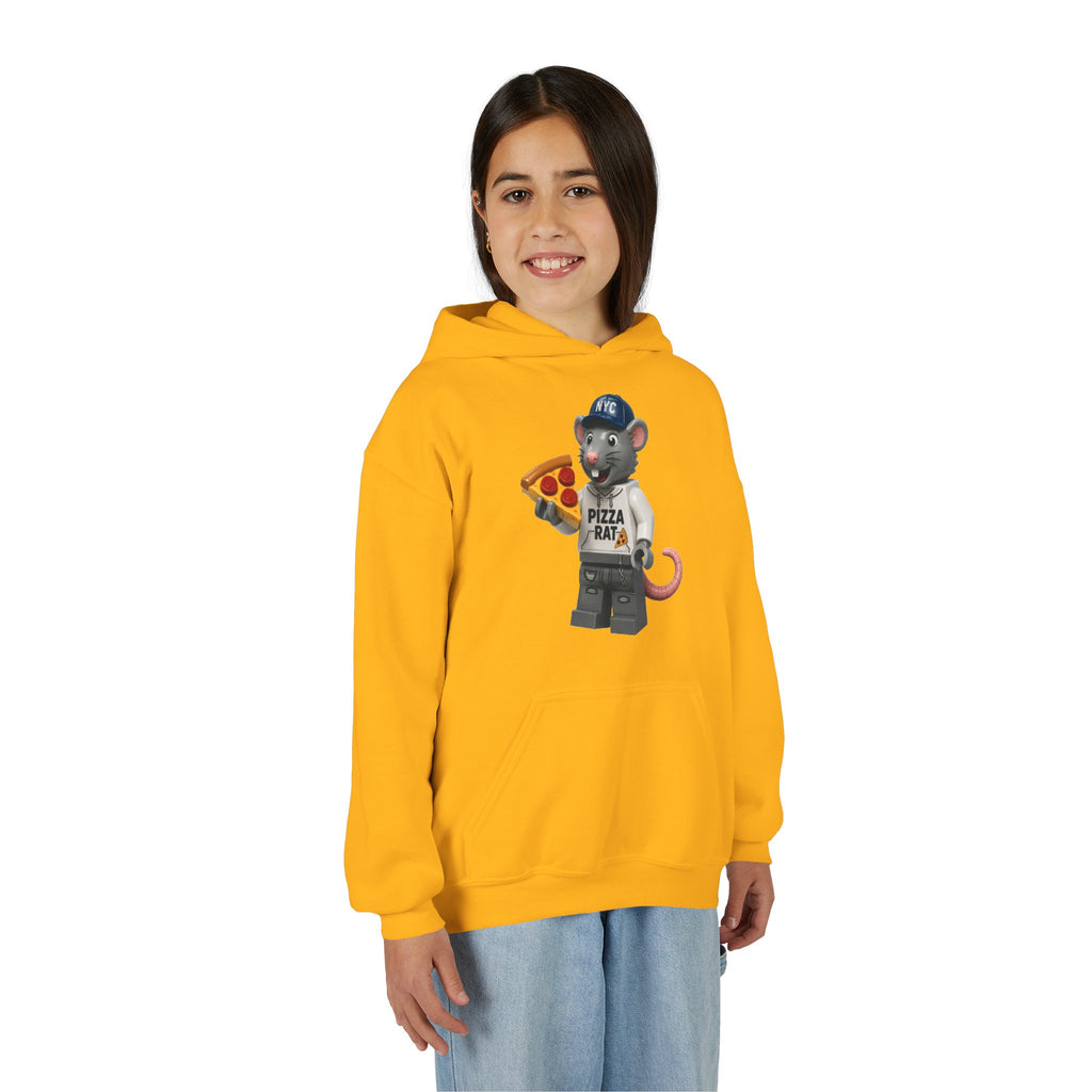 Pizza Rat Lego-Style Graphic - Youth Hoodie