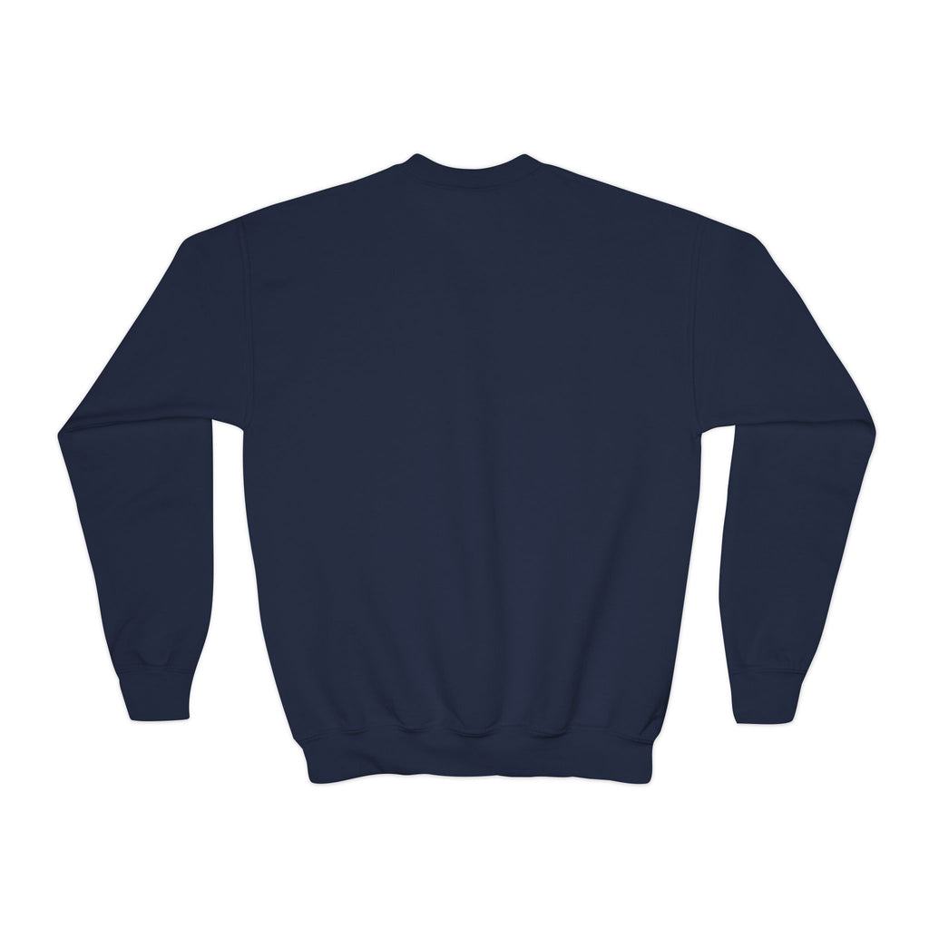 Youth Crewneck Sweatshirt — Vintage Explorer NY Rat Graphic