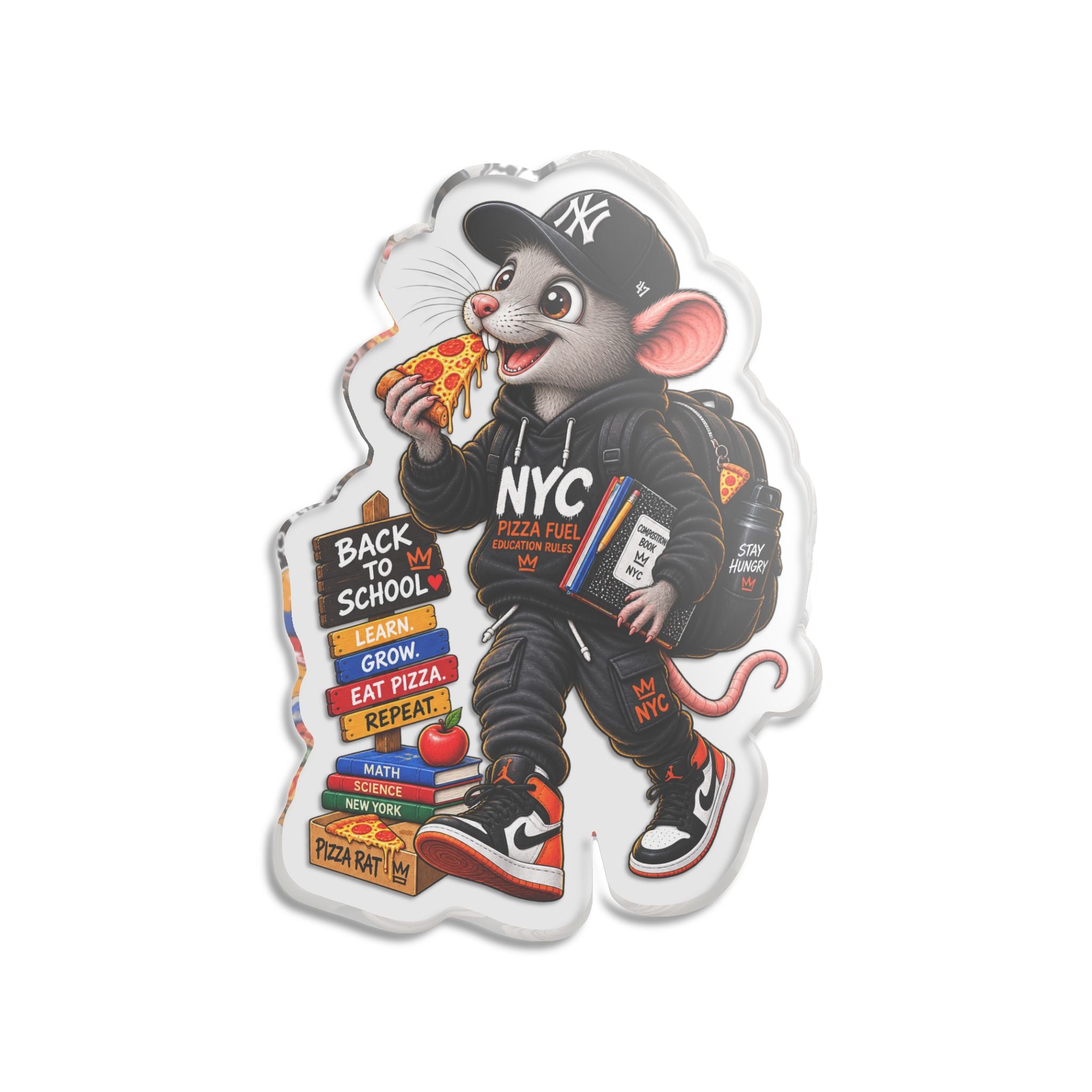 Custom Cut Statue — NYC Pizza Rat Mouse Decorative Figurine