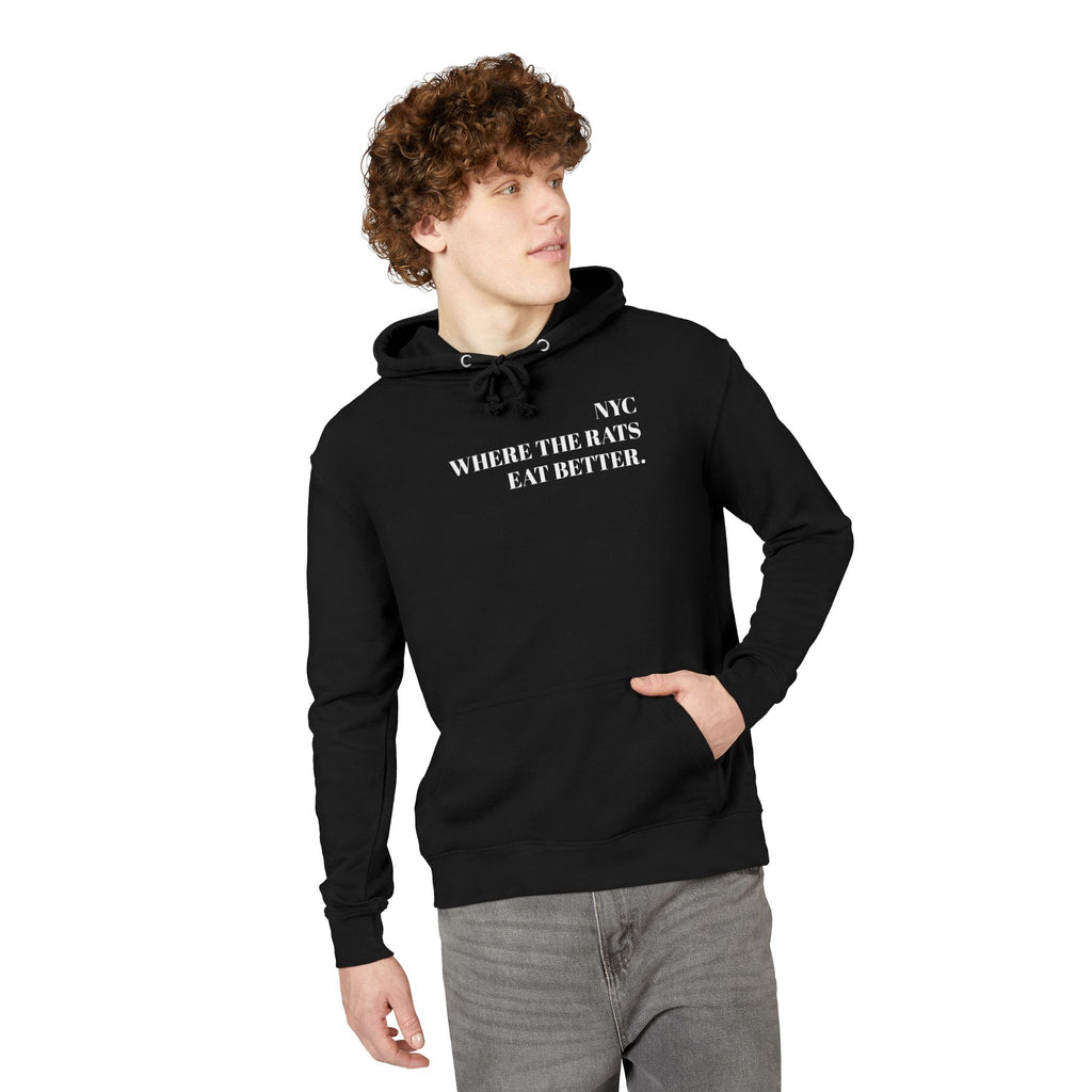 Hoodie — NYC "Pizza Rat Approved" Graphic Hoodie (Where the Rats Eat Better)