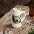 Little Italy Beer Stein Mug — "In Pizza We Trust" Novelty Ceramic Stein