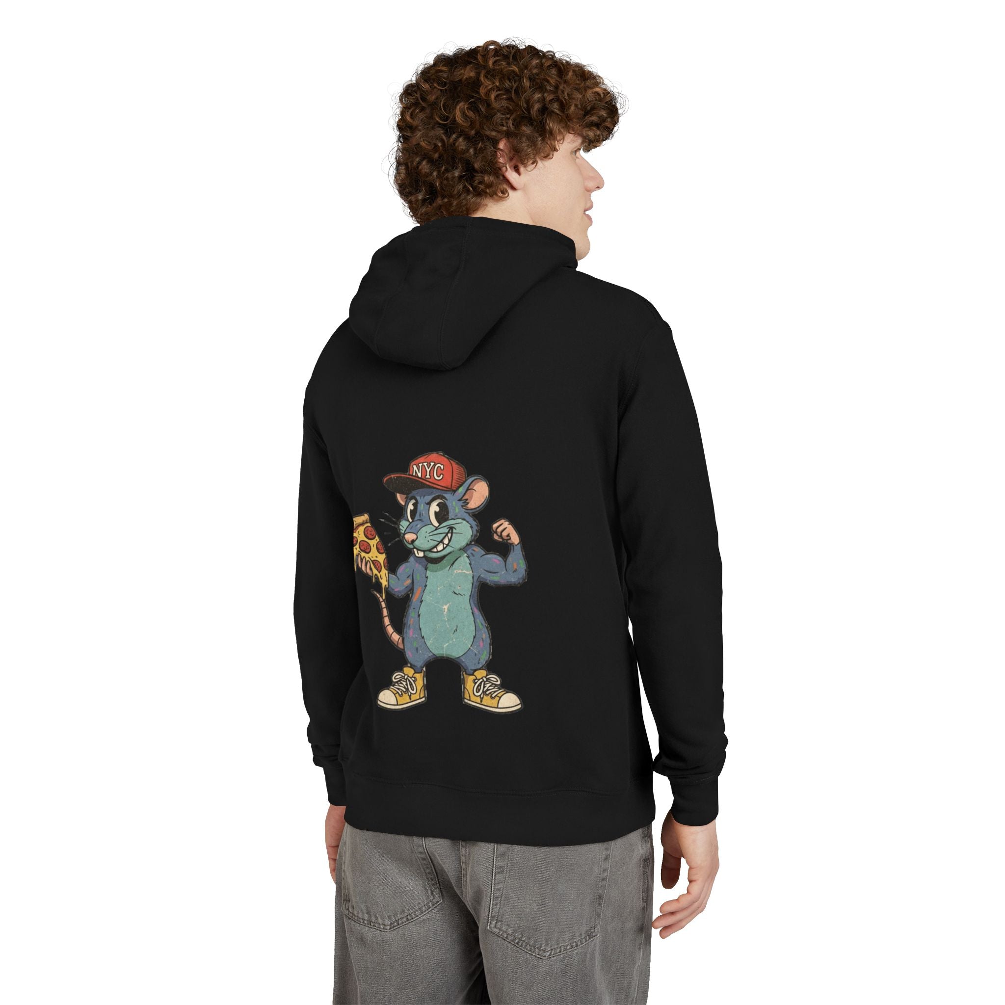 Happy New York City Pizza Rat Hoodie