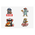 NYC Pizza Rat Sticker Sheet — Retro New York Pizza Rat Boss Decals