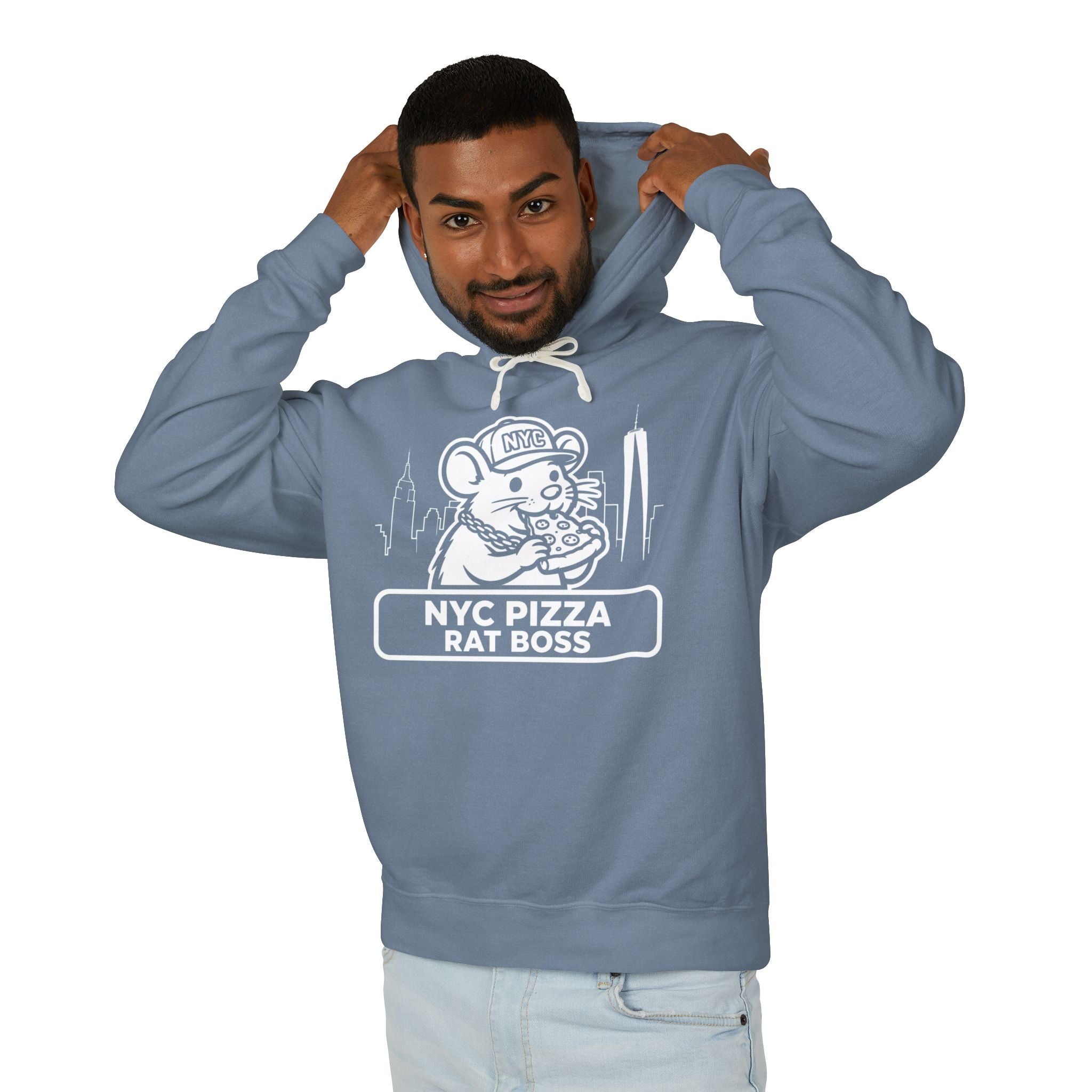 NYC Pizza Rat Boss Hoodie – Funny New York City Streetwear