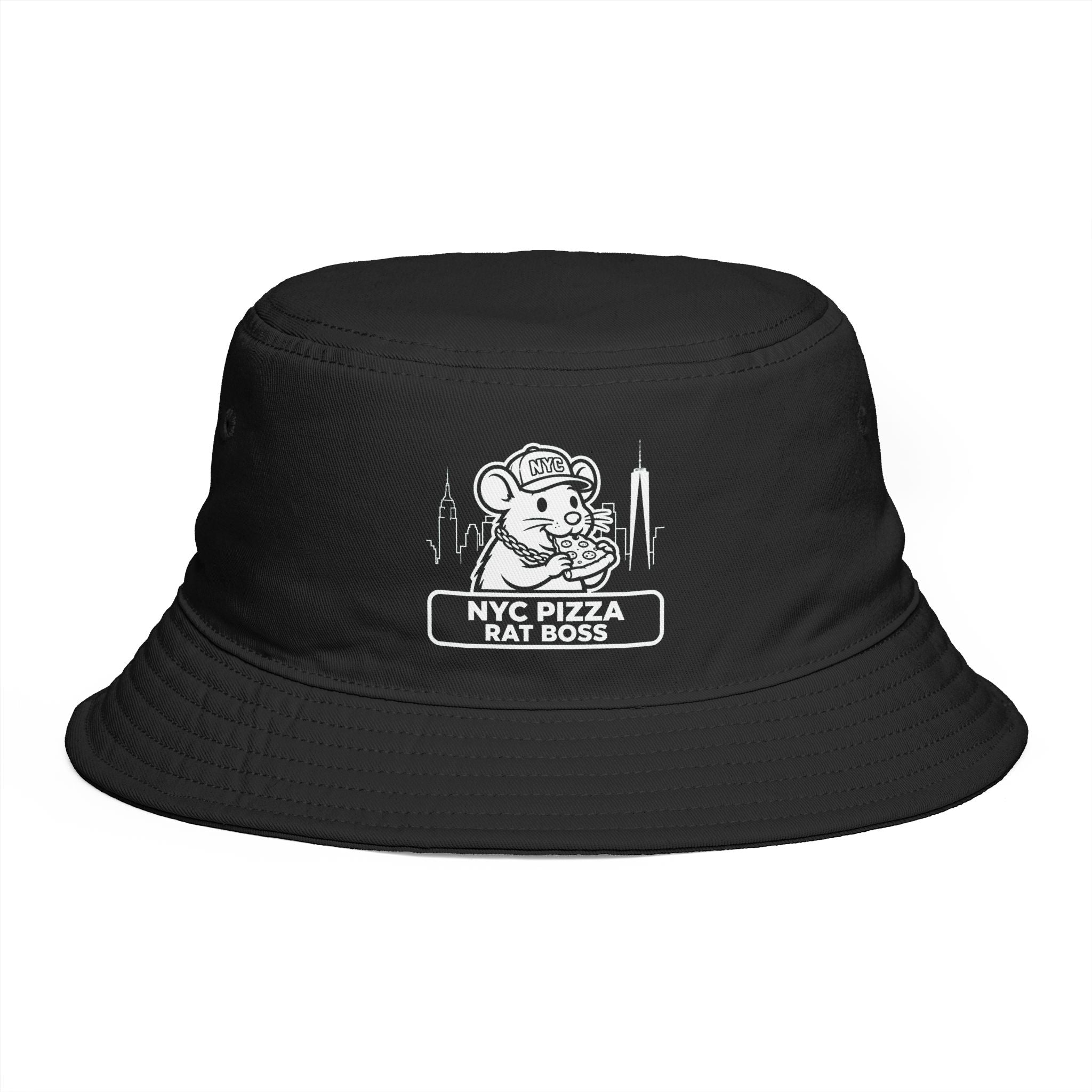 NYC Pizza Rat Boss Bucket Hat