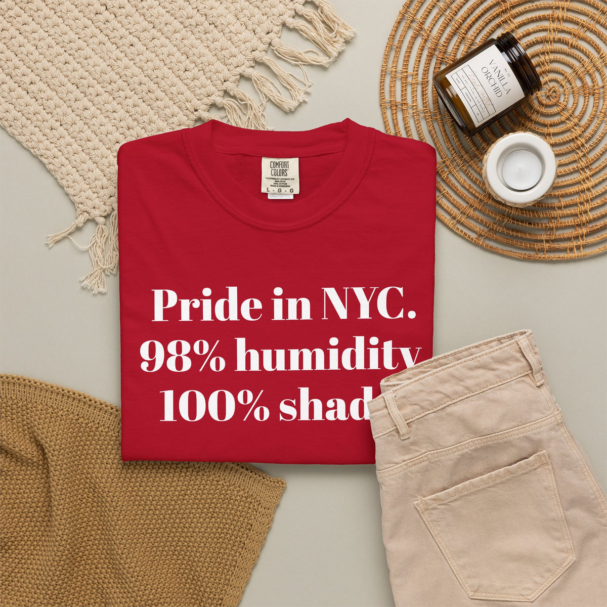 Pride in NYC. 98% humidity. 100% shade. Tee Shirt