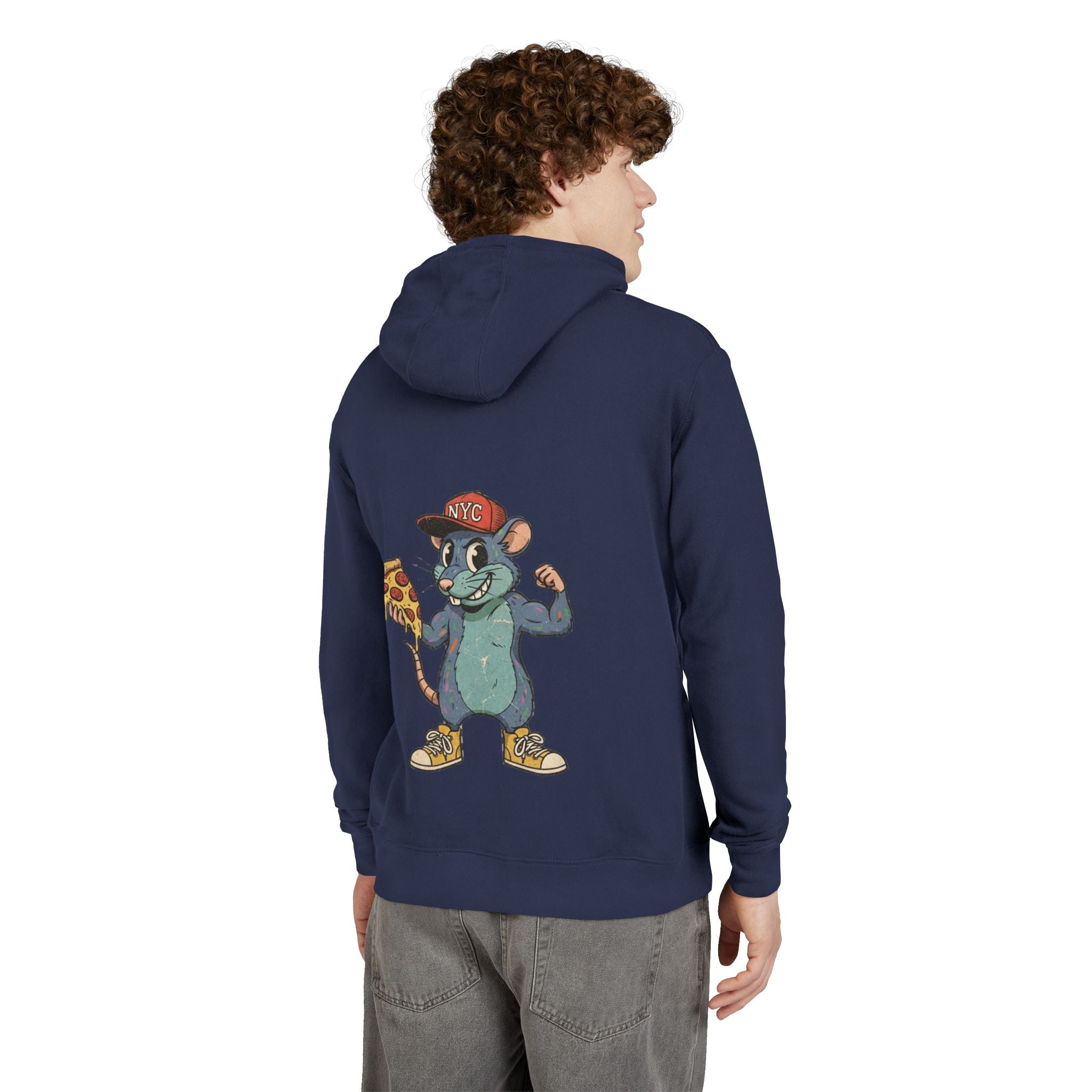 Happy New York City Pizza Rat Hoodie