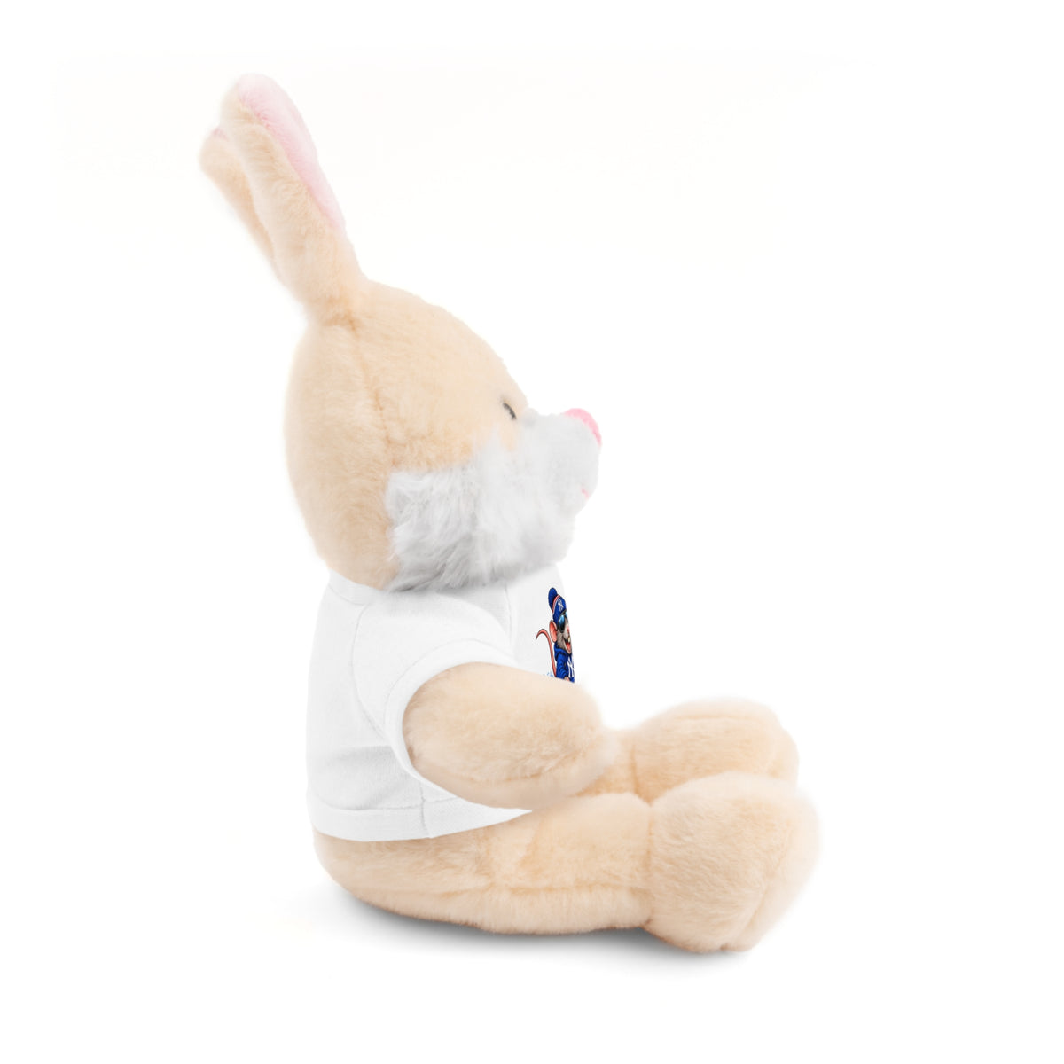 Plush Bear with Sledding Pup Tee — Cute Winter Stuffed Animal Gift - NY Pizza Rat