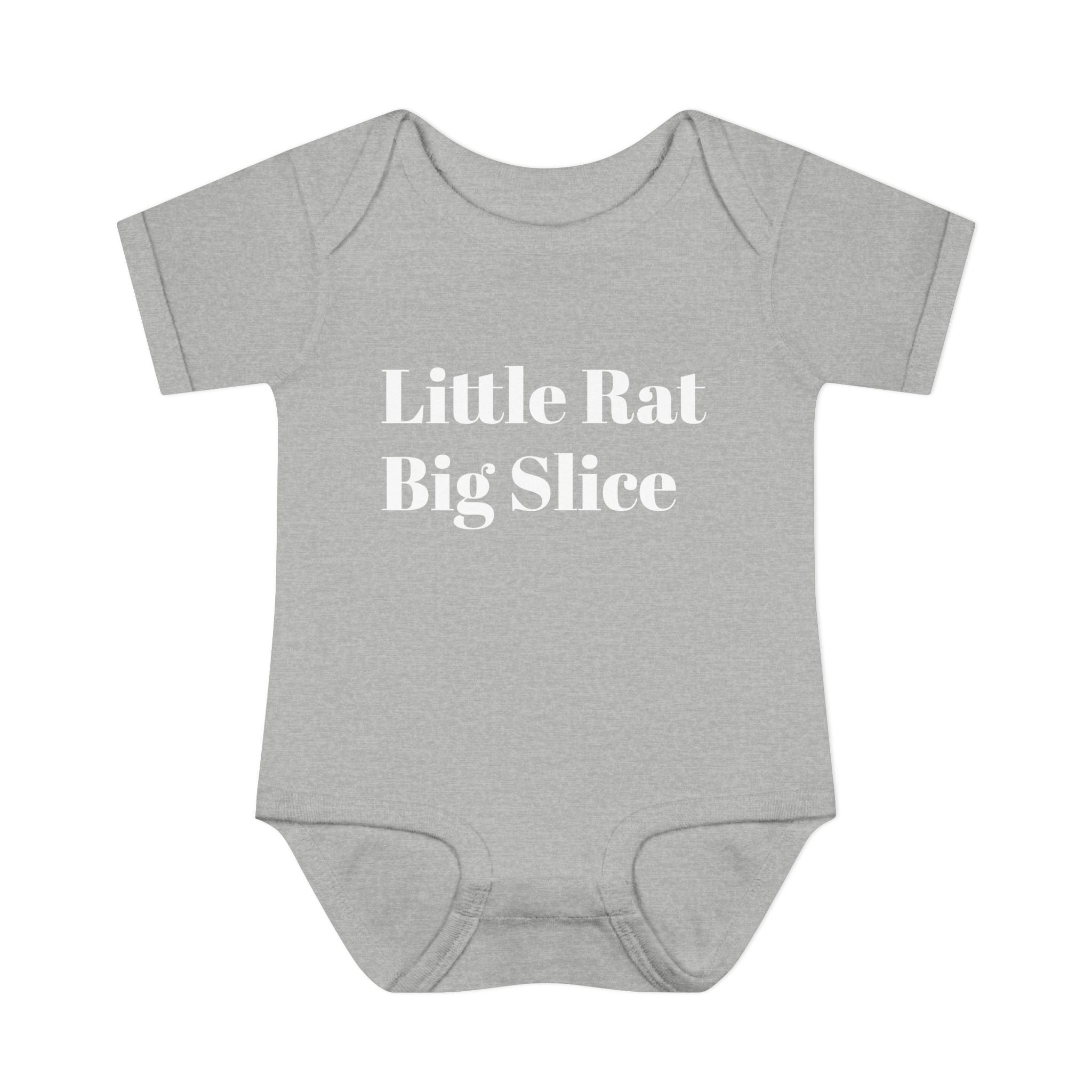 Infant Bodysuit - "Little Rat Big Slice" Cute Baby Onesie, Newborn Gift