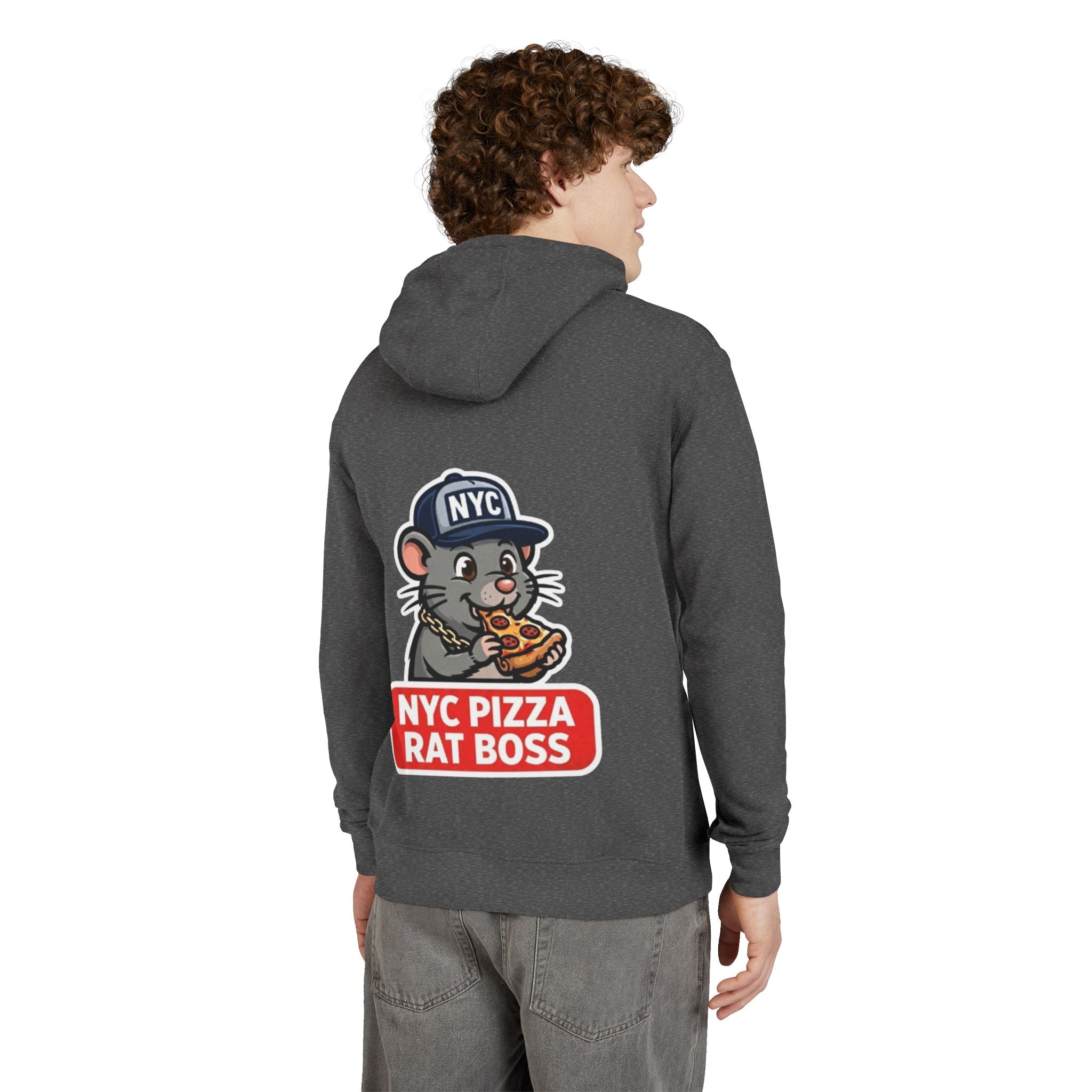 NYC Pizza Rat Boss Hoodie — 'Where the Rats Eat Better.' Graphic Pullover