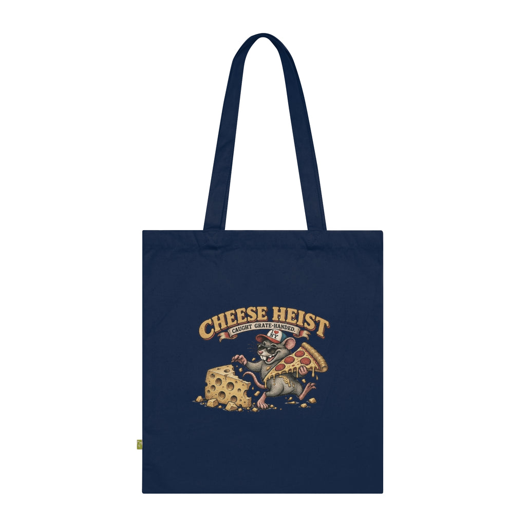 'Cheese Heist' Vintage NY Rat & Pizza Market Tote