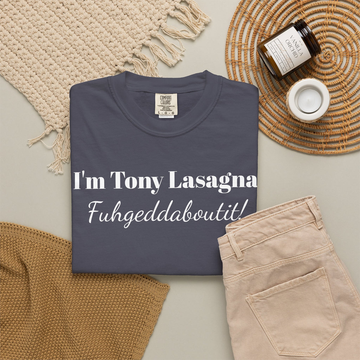 I'm Tony Lasagna. Fuhgeddaboutit! Tee Shirt