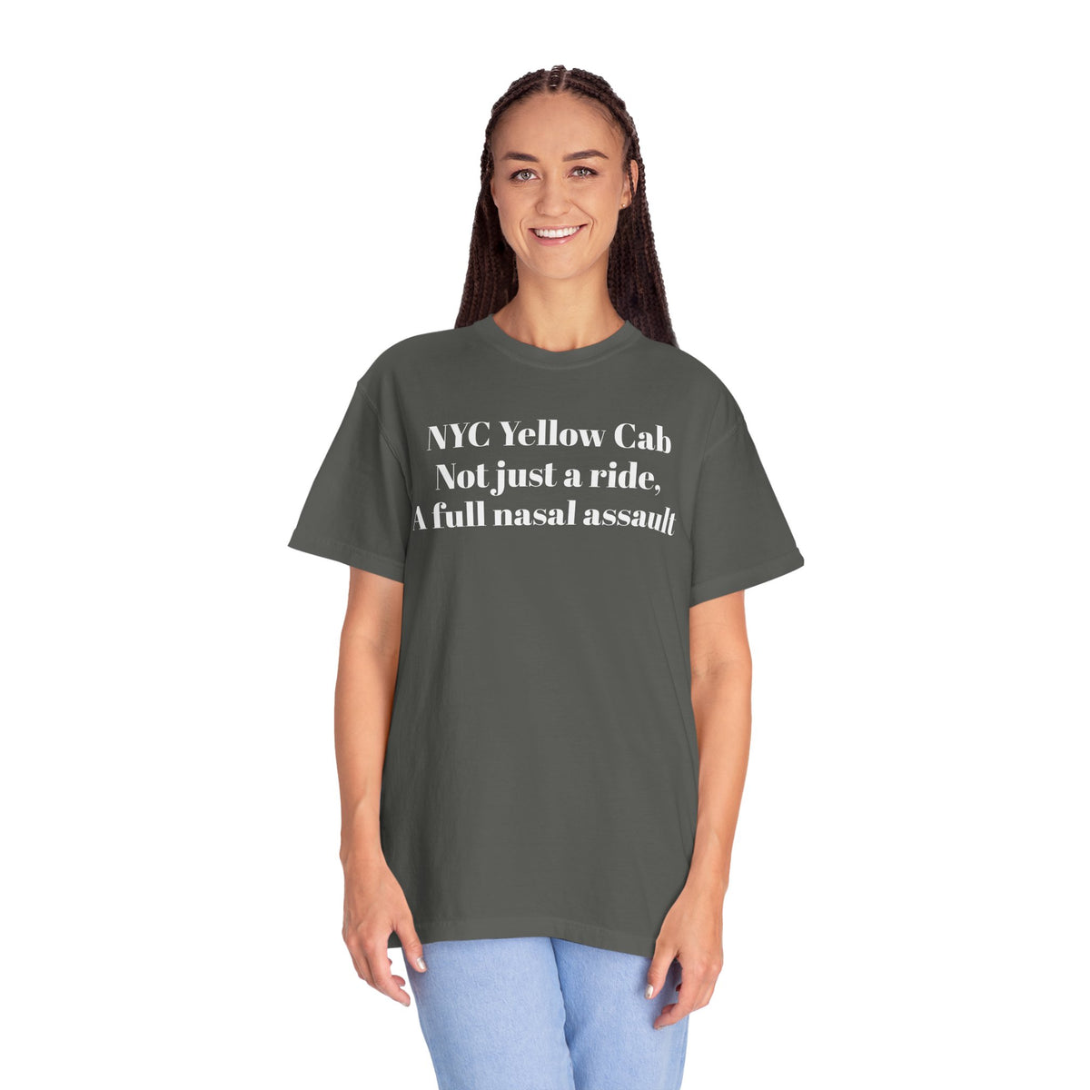 NYC Yellow Cab. Not just a ride, A full nasal assault. Tee Shirt