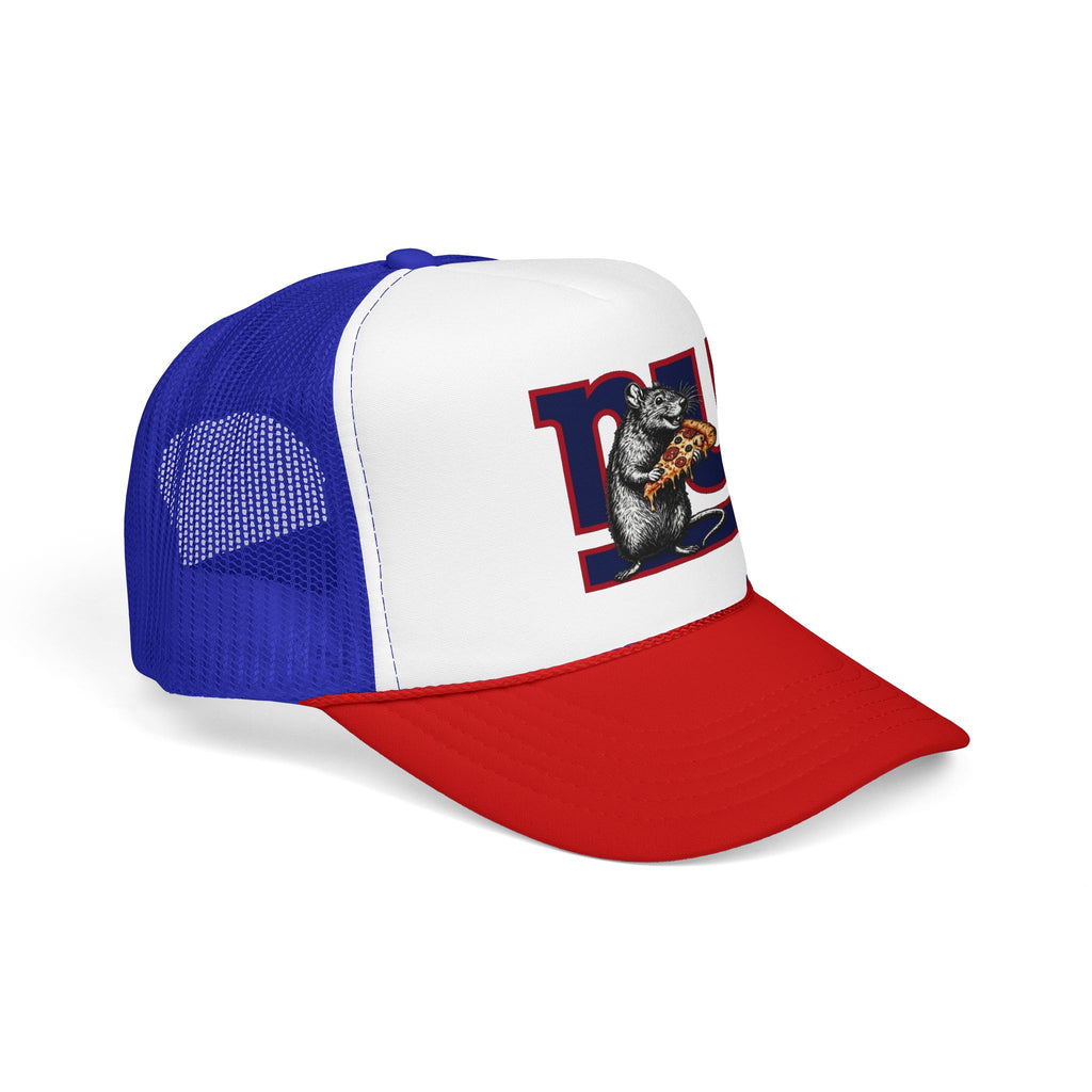 Trucker Hat — Retro NY Pizza Raccoon Foam Trucker Hat