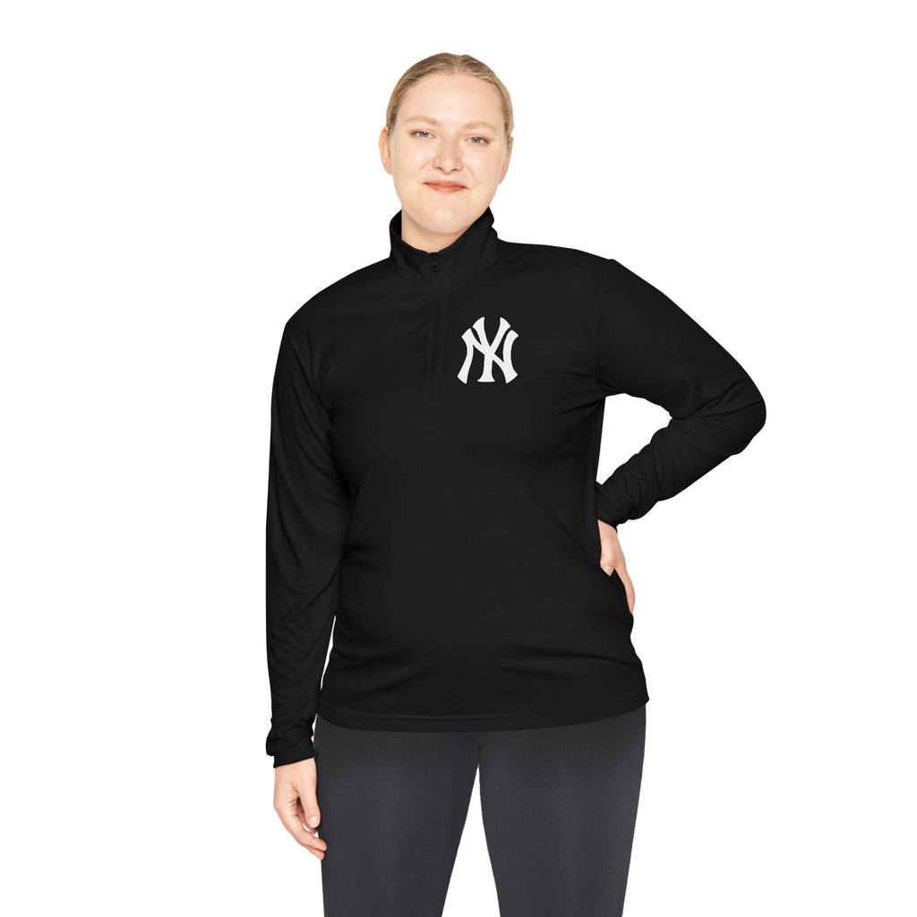 NY Yankee - Quarter-Zip Pullover with Chest Logo