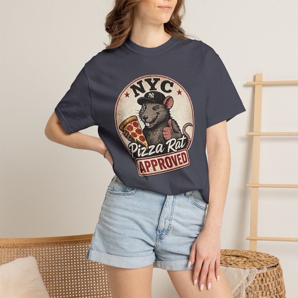 Pizza Rat Approved T-Shirt — NYC Vintage Pizza Lover Tee