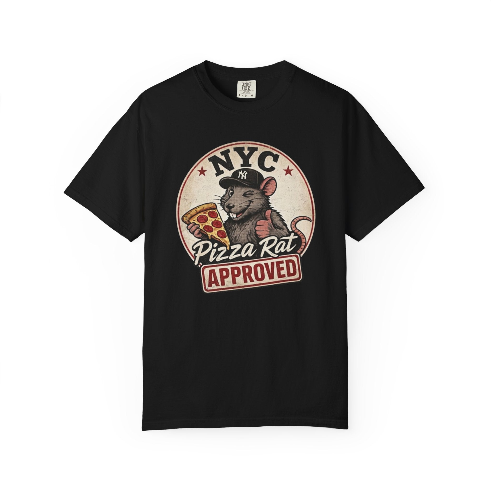 Pizza Rat Approved T-Shirt — NYC Vintage Pizza Lover Tee
